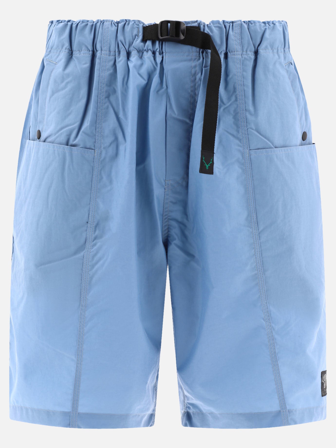 South2 West8 "Belted C.S." shorts 18189013_M Light blue 1