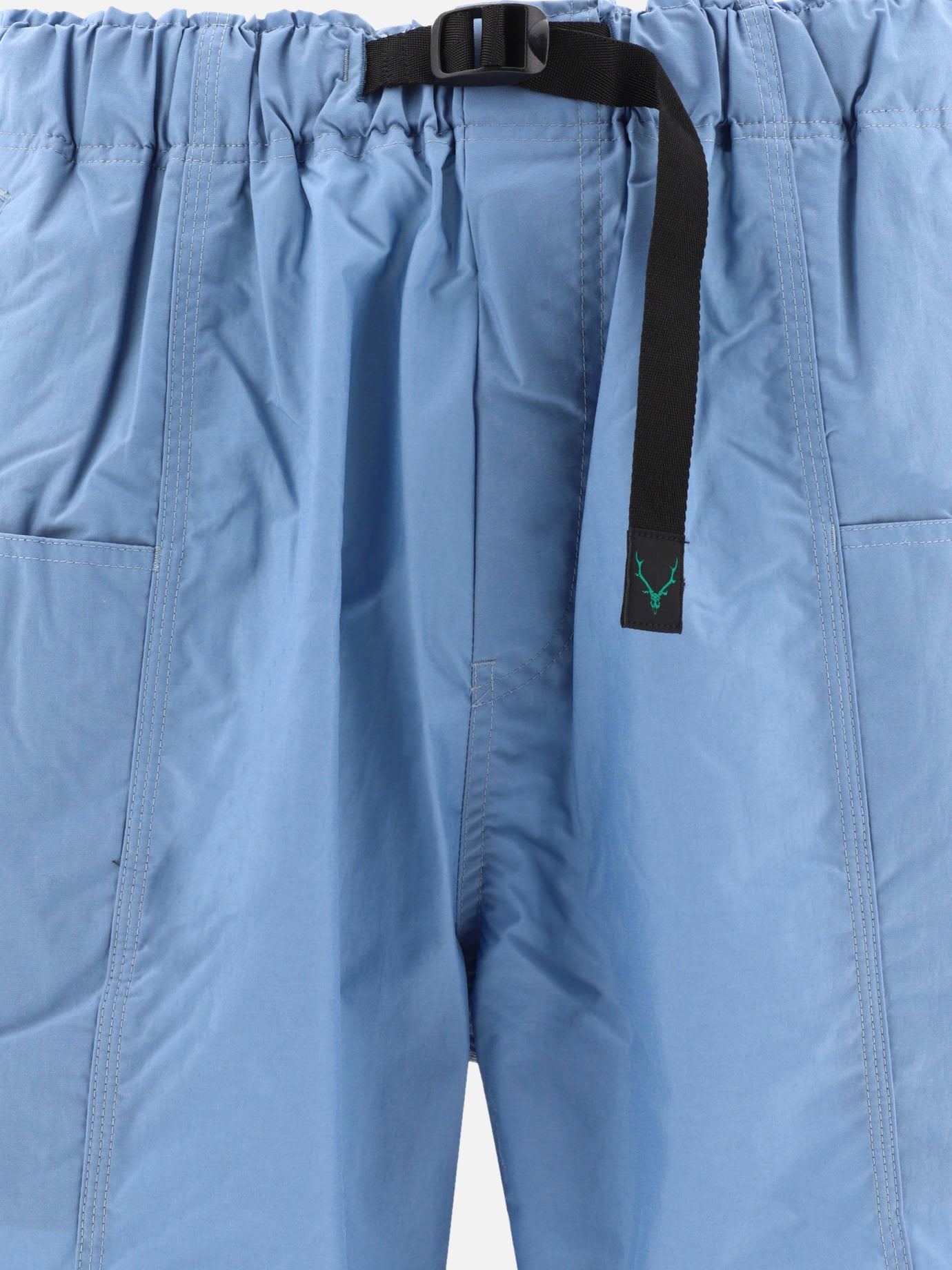 South2 West8 "Belted C.S." shorts 18189013_M Light blue 3