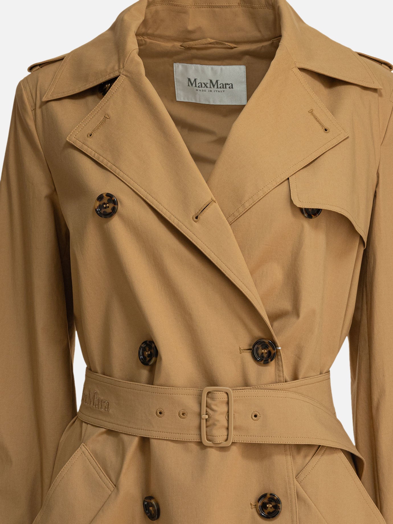 Raincoats & Trench coats Solid colour Beige - Max Mara Women | PDP | VIETTI Online Store | Mobile_slide_3