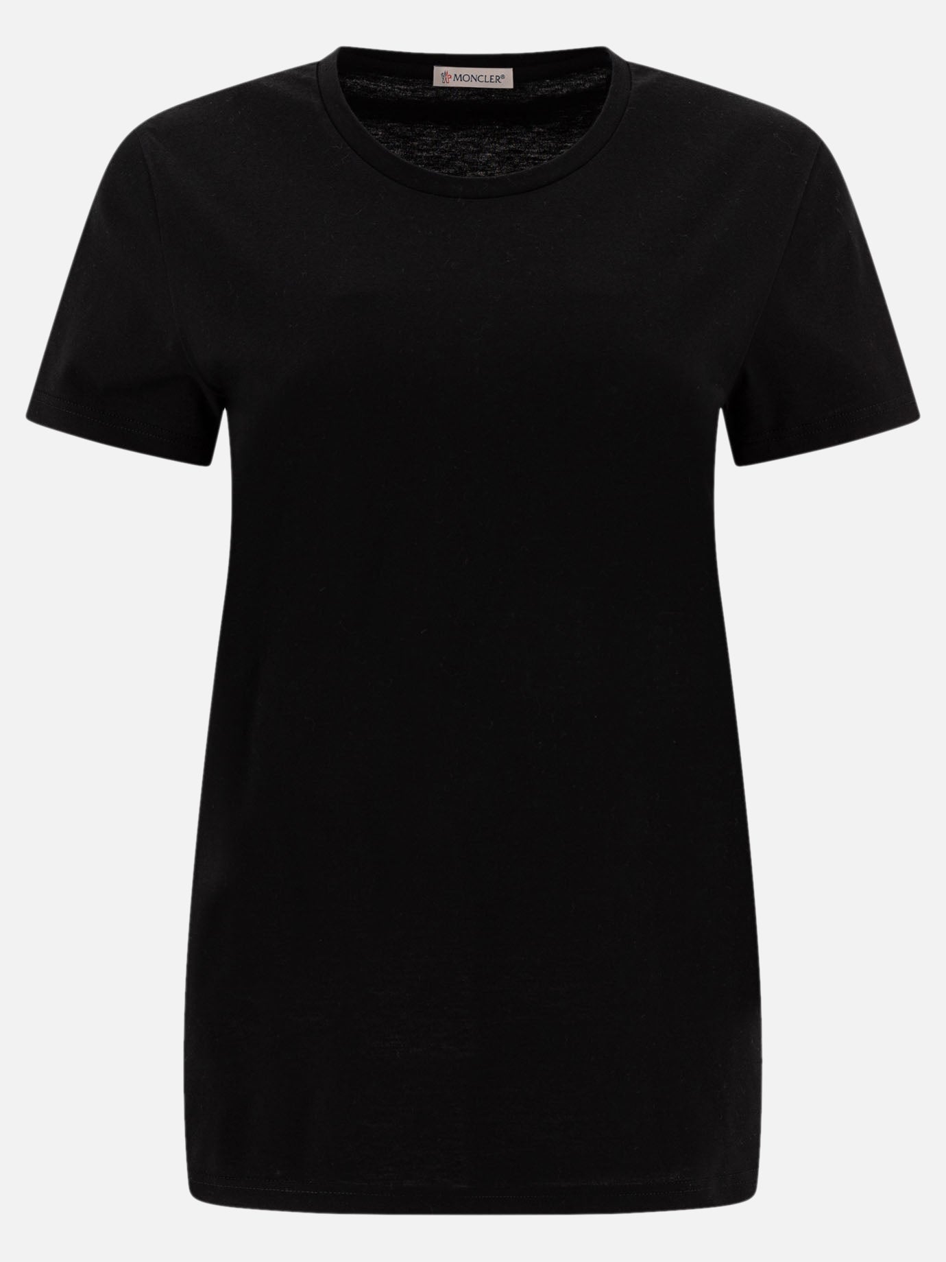 Moncler T-shirt with logo patch 13641448_XS Black 1