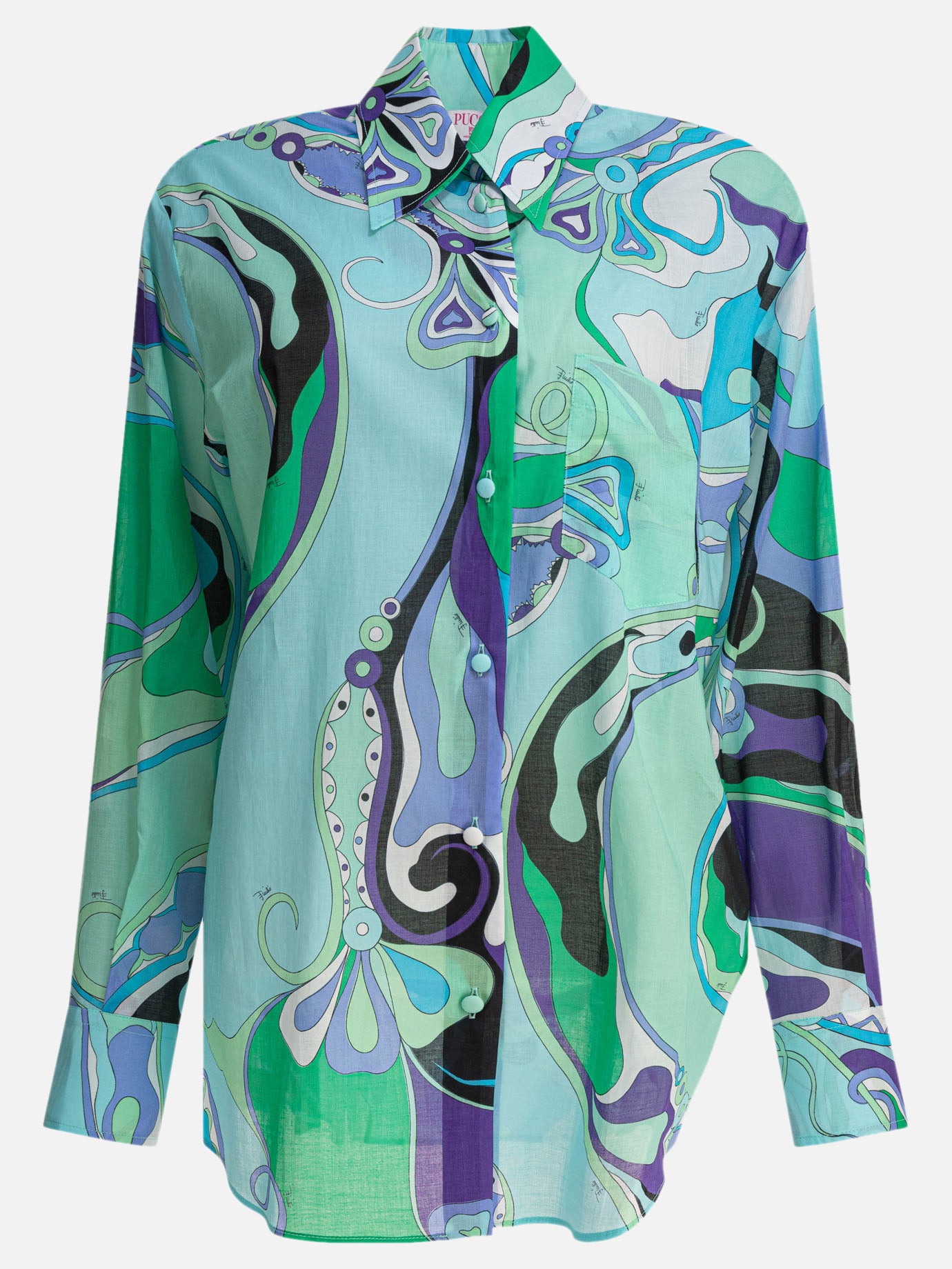 Casual shirts Print Light blue - Pucci Women | PDP | VIETTI Online Store | Mobile_slide