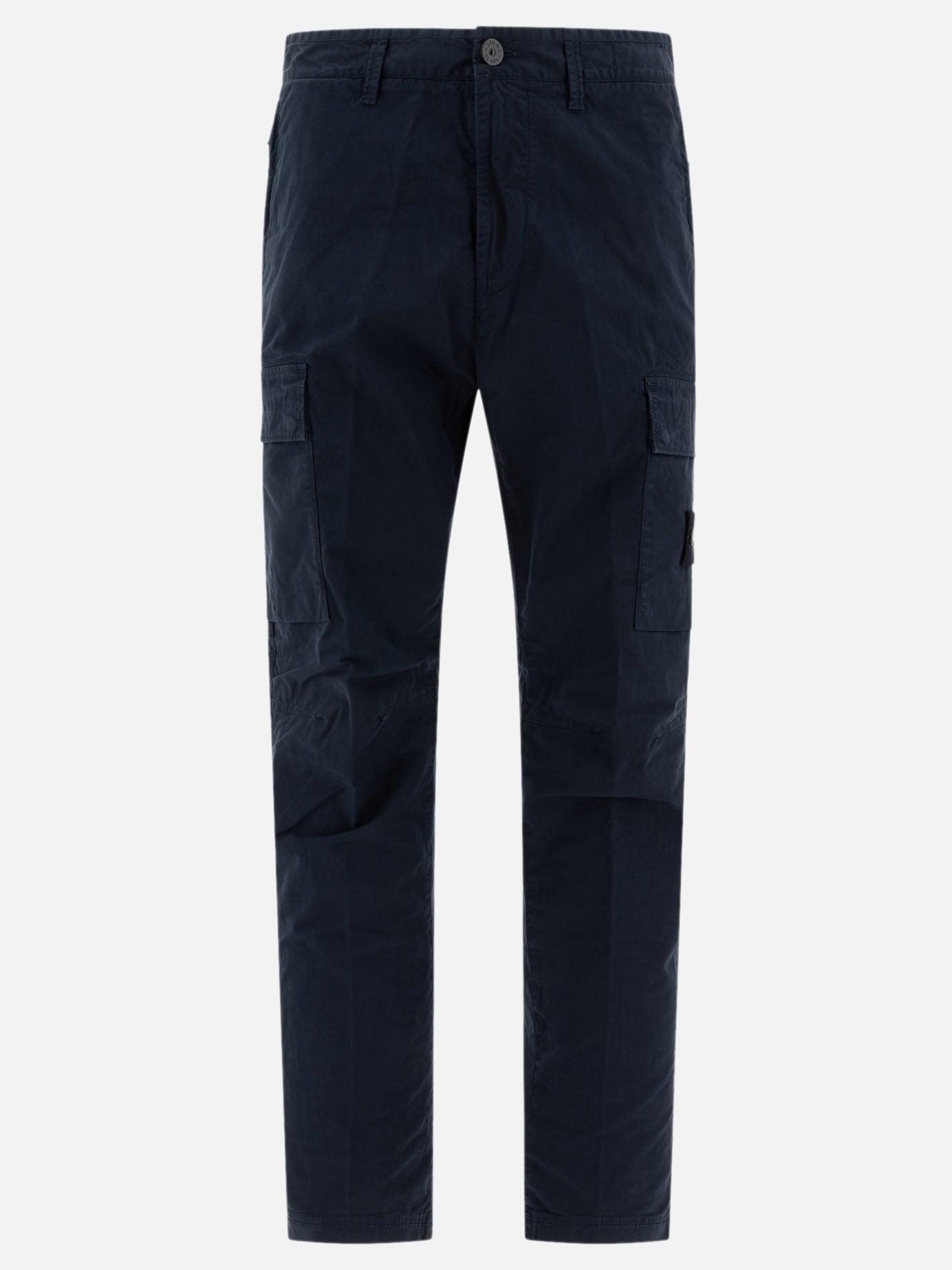 Stone Island Cotton twill cargo trousers 19758769_30 Blue 1