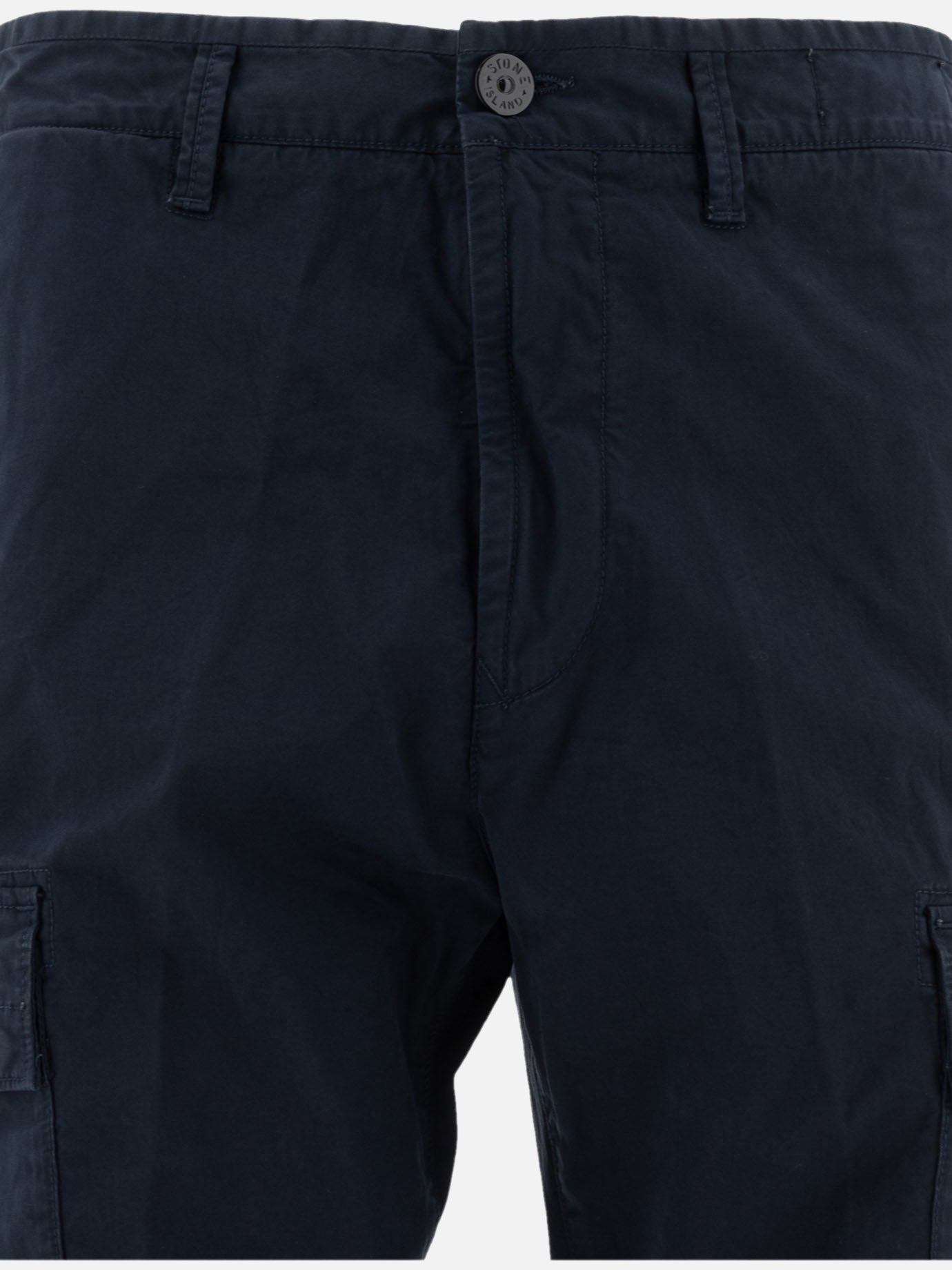 Stone Island Cotton twill cargo trousers 19758769_30 Blue 3