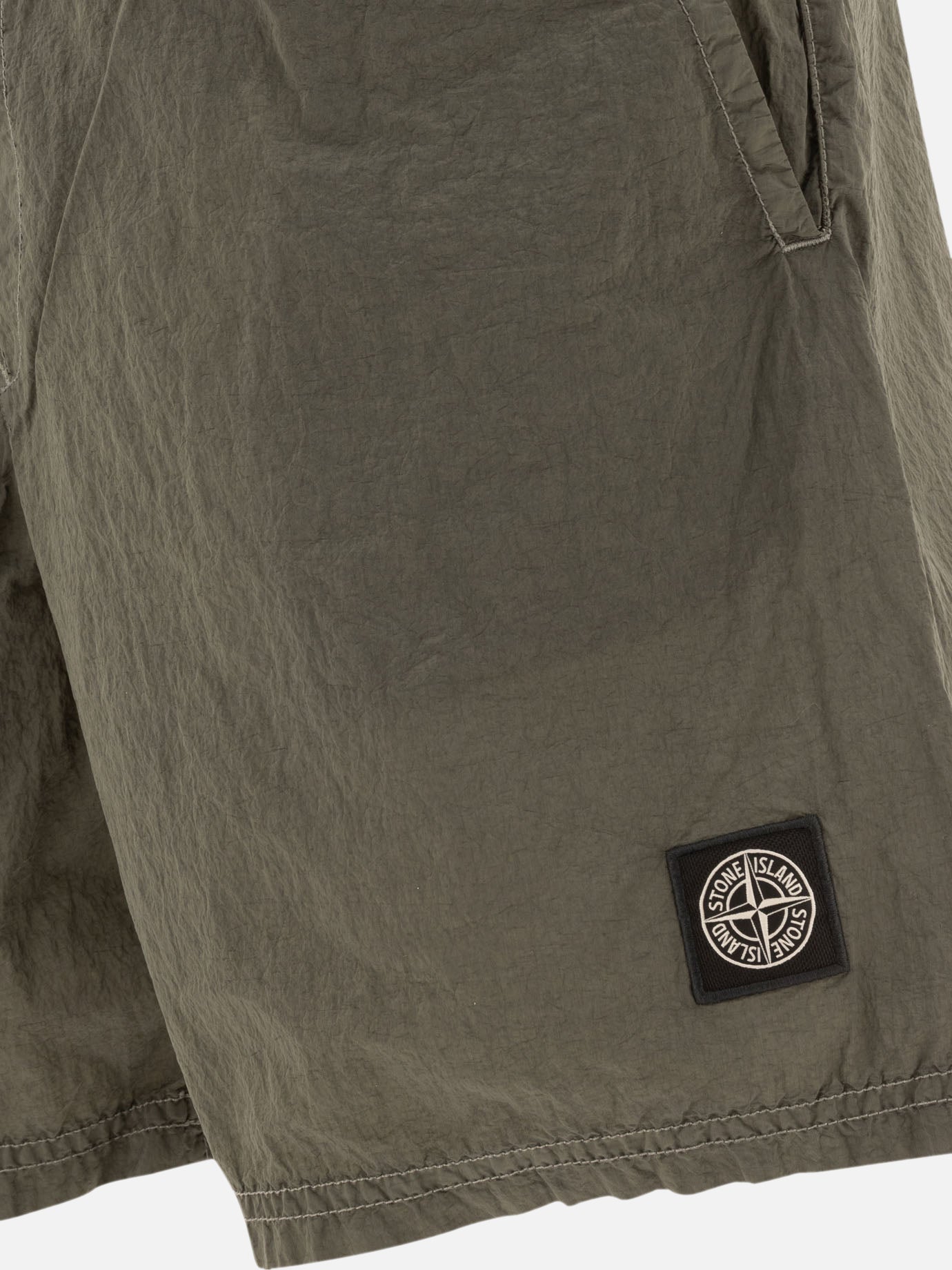 Swim shorts Logo Green - Stone Island Men | PDP | VIETTI Online Store | Mobile_slide_4