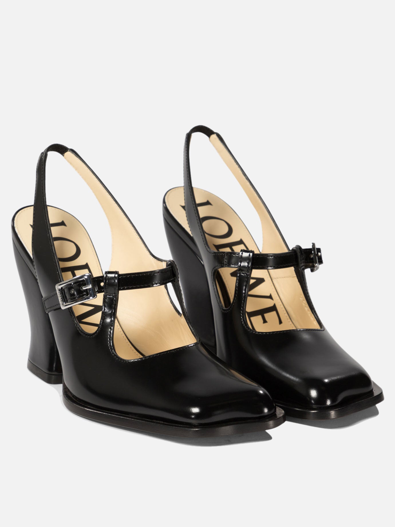 Slingbacks 100% calf leather - 100% leather Black - Loewe Women | PDP | VIETTI Online Store | Mobile_slide_2