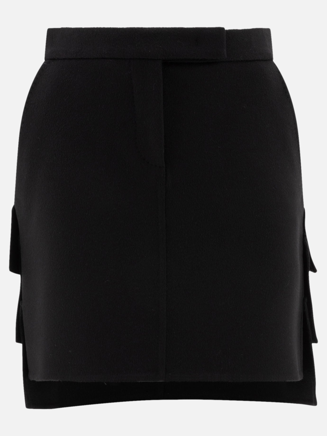 Max Mara Camelwool miniskirt 17469290_40 Black 1