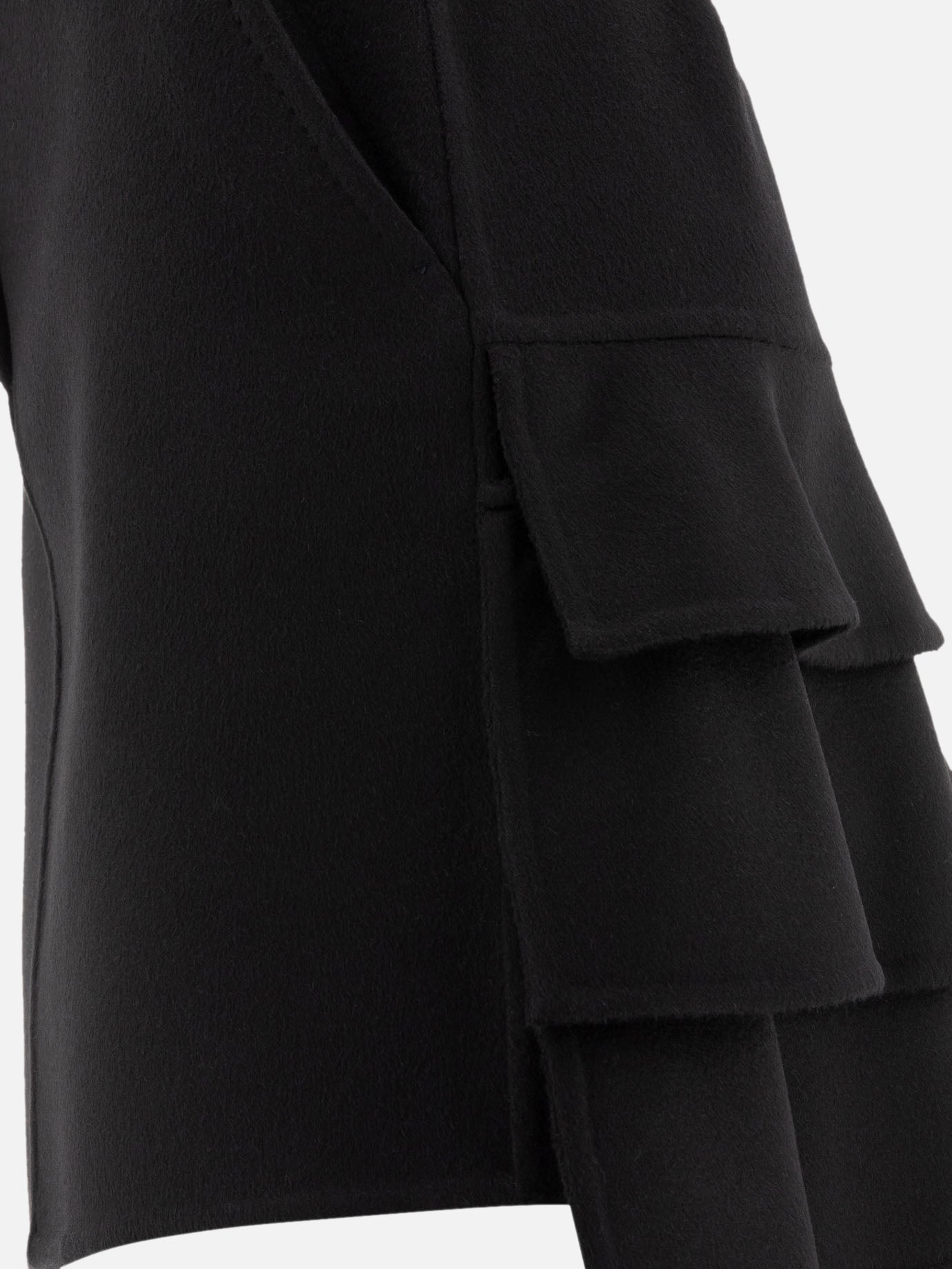 Max Mara Camelwool miniskirt 17469290_40 Black 4