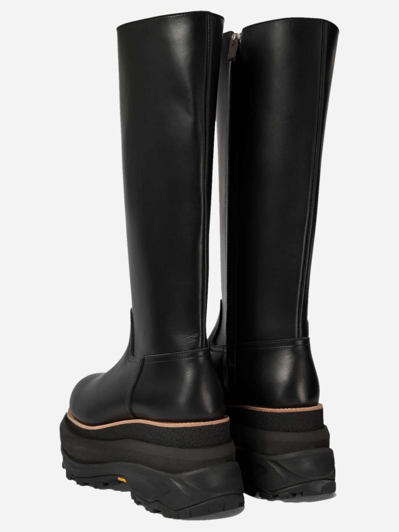 Knee-high 100% leather - 100% rubber Black - Sacai Women | PDP | VIETTI Online Store | Mobile_slide_4