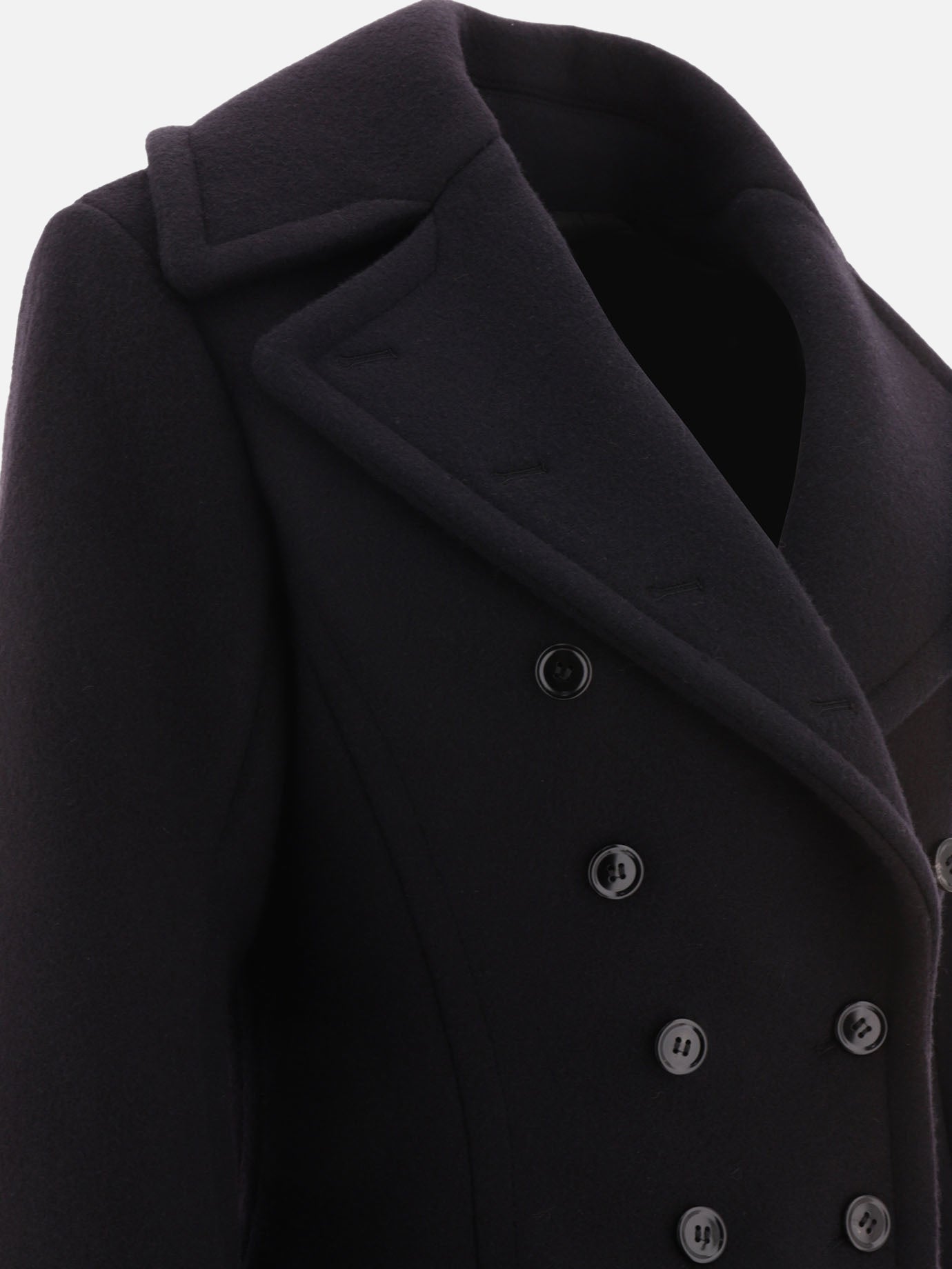 Long coats 83% wool 17% polyamide  Black - Alaïa Women | PDP | VIETTI Online Store | Zoom-Modal_4
