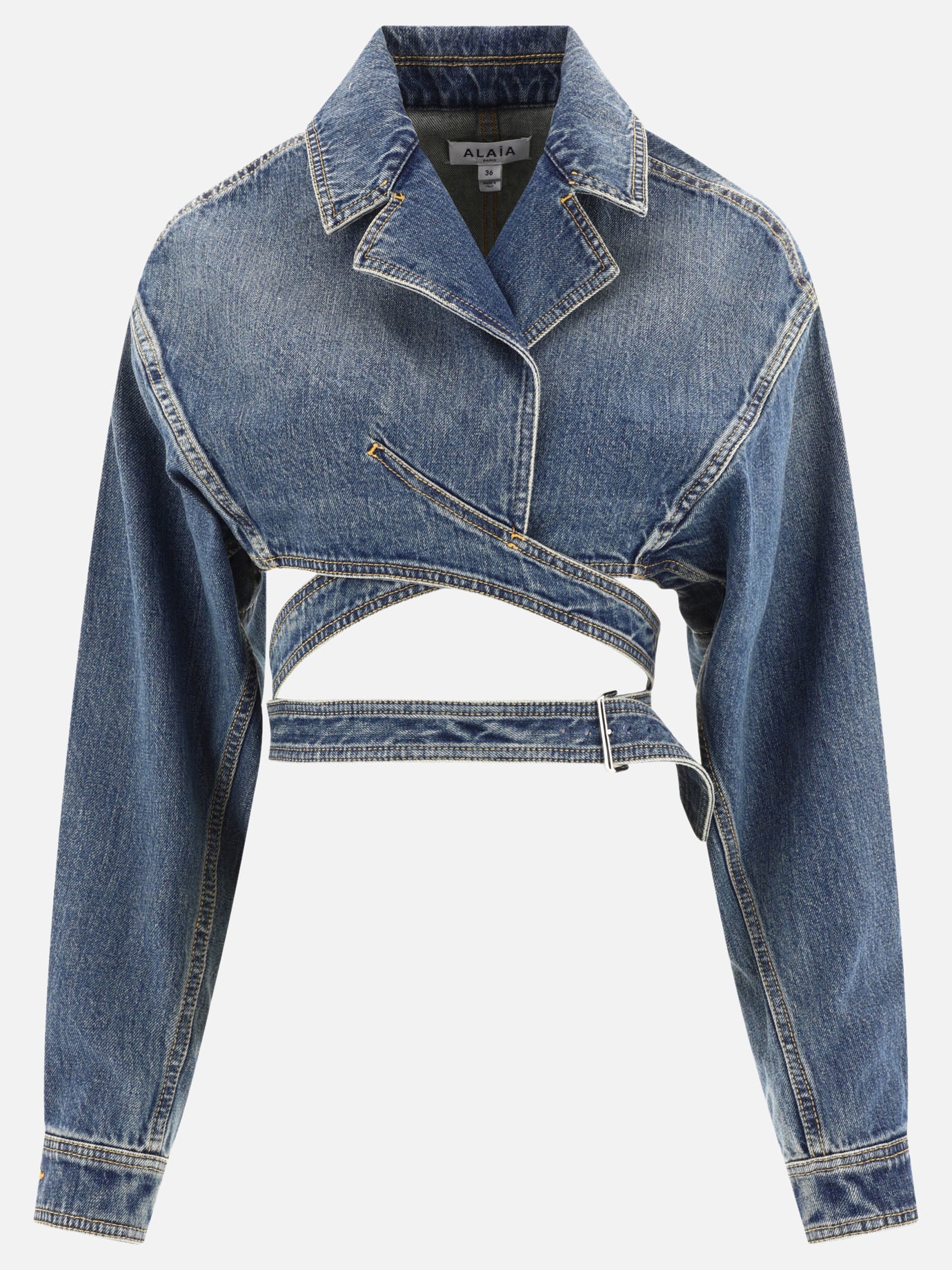 Denim jackets 100% cotton  Blue - Alaïa Women | PDP | VIETTI Online Store | Zoom-Modal
