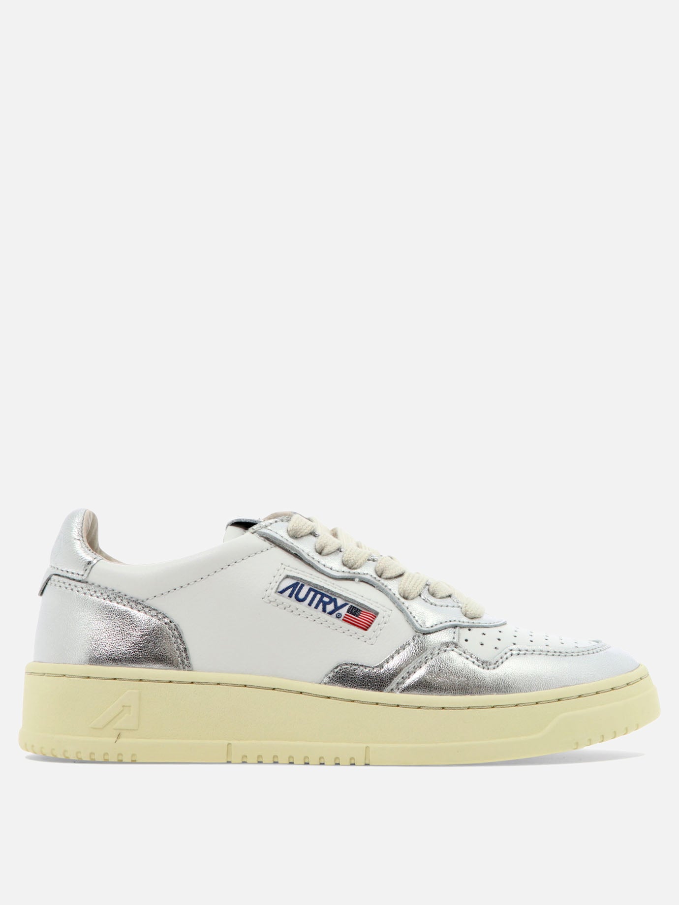Low top sneakers 100% cow leather - 100% rubber  Silver - Autry Women | PDP | VIETTI Online Store | Zoom-Modal
