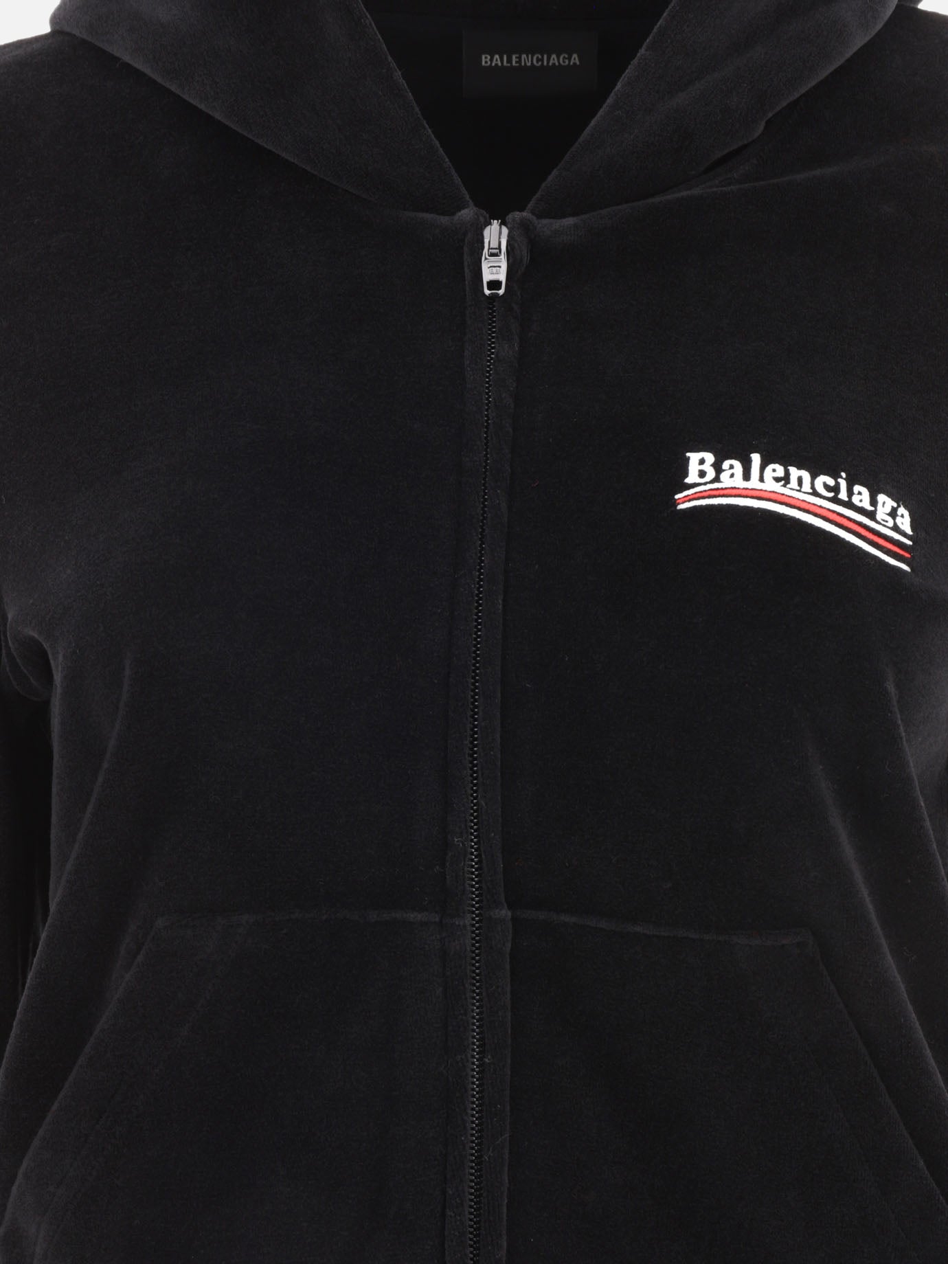 Full zip sweatshirts 100% cotton  Black - Balenciaga Women | PDP | VIETTI Online Store | Zoom-Modal_3
