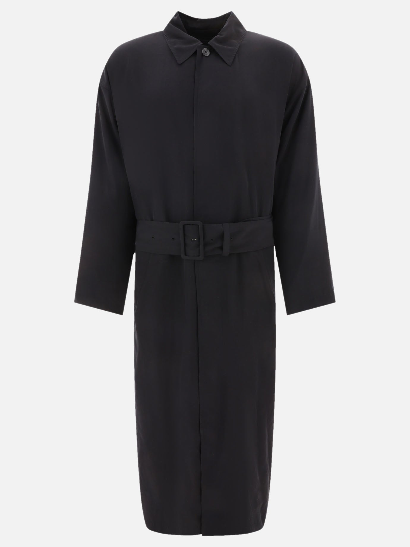 Long coats Solid colour  Black - Balenciaga Men | PDP | VIETTI Online Store | Zoom-Modal
