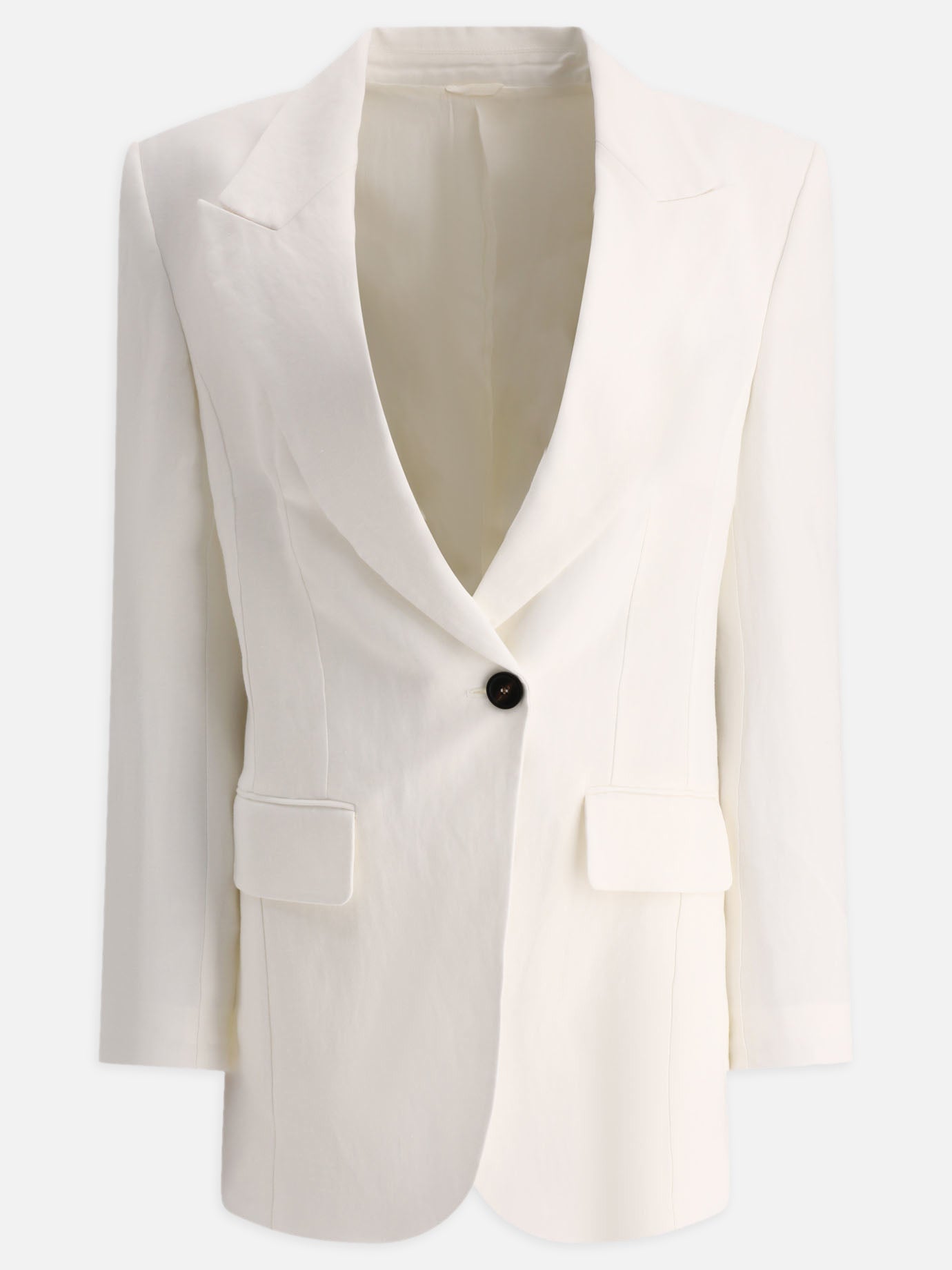 Blazers 73% viscose 27% linen  White - Brunello Cucinelli Women | PDP | VIETTI Online Store | thumbnail