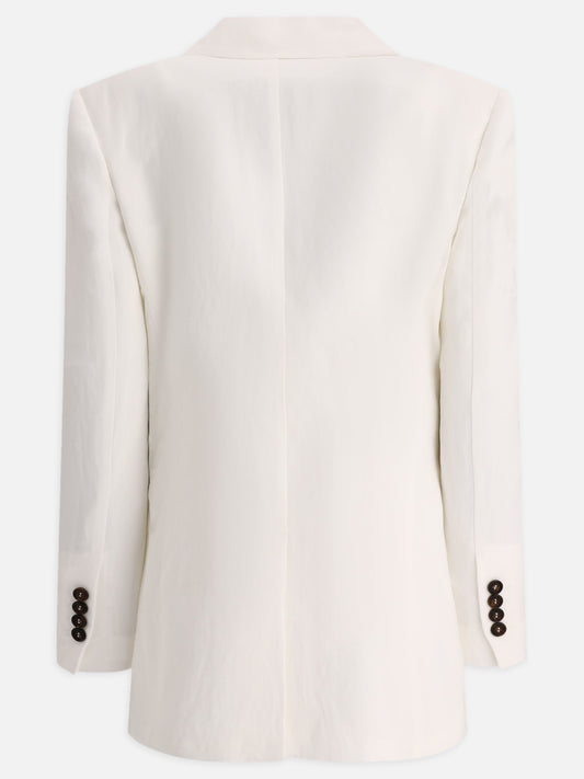 Blazers 73% viscose 27% linen  White - Brunello Cucinelli Women | PLP | VIETTI Online Store | 2
