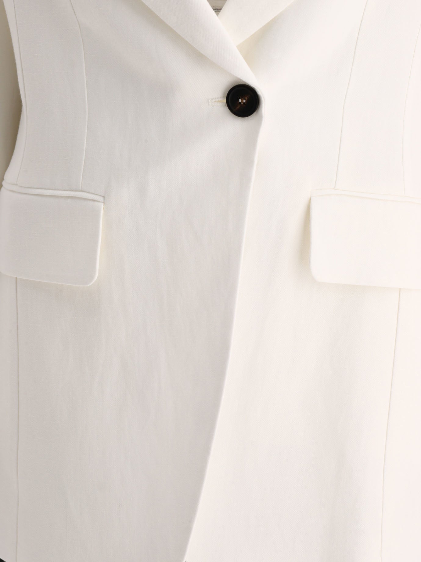 Blazers 73% viscose 27% linen  White - Brunello Cucinelli Women | PDP | VIETTI Online Store | Zoom-Modal_3
