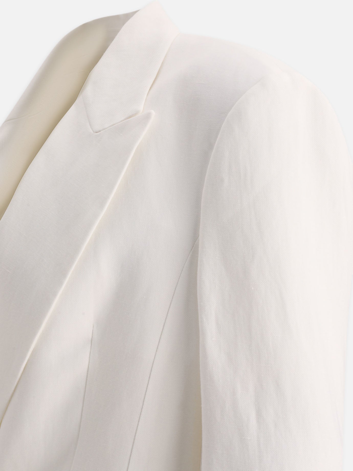 Blazers 73% viscose 27% linen  White - Brunello Cucinelli Women | PDP | VIETTI Online Store | thumbnail_4