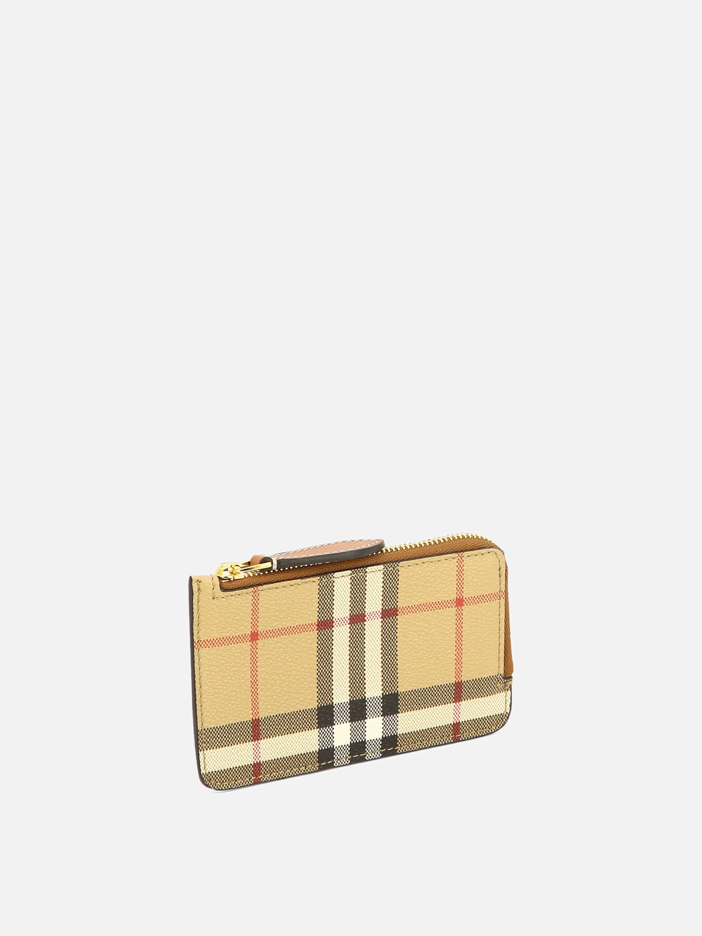 Wallets 69% polyurethane 17% polyester 14% cotton  Beige - Burberry Women | PDP | VIETTI Online Store | Zoom-Modal_2
