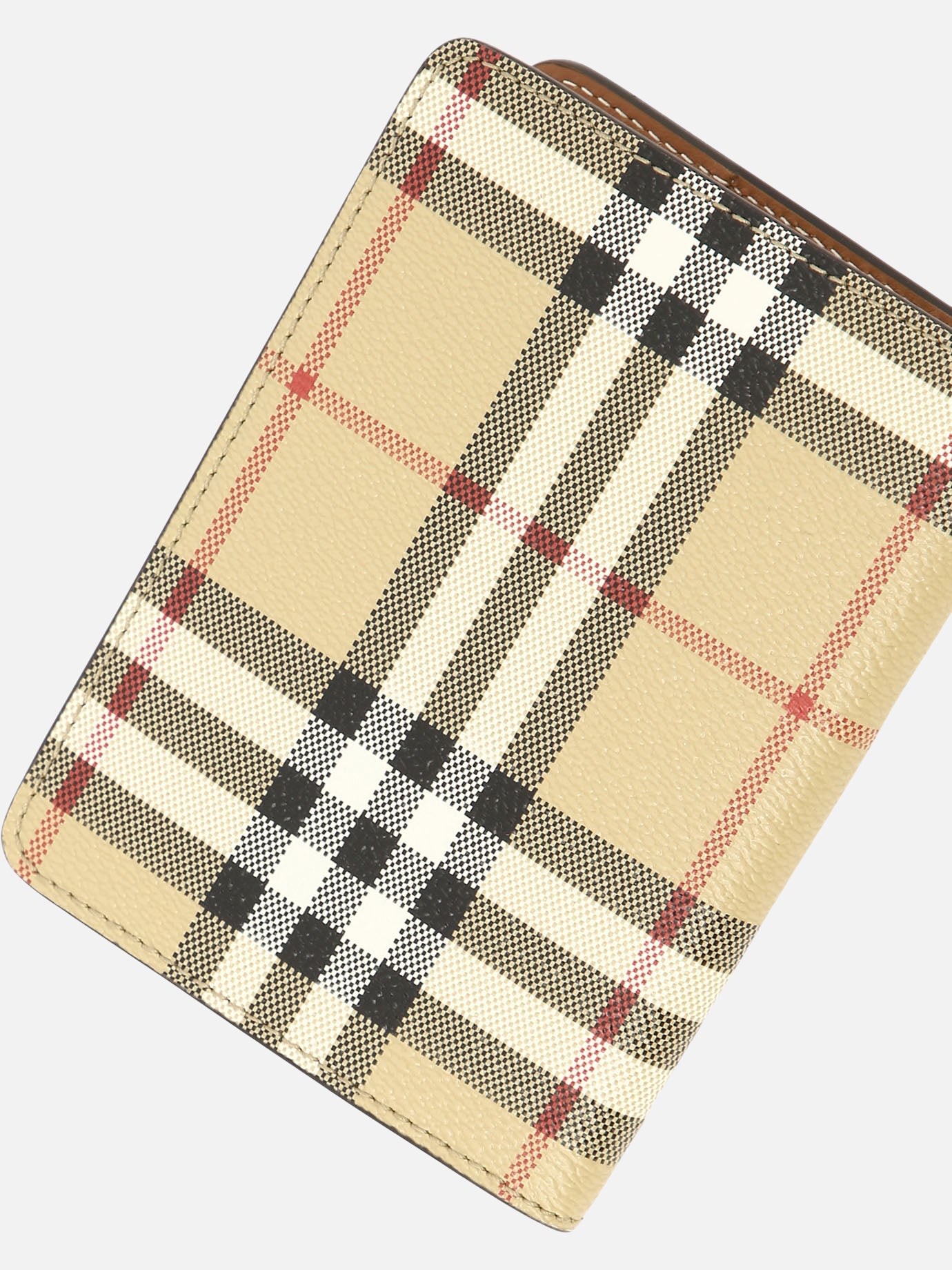 Document cases 71% polyurethane 16% polyester 12% cotton 1% acrylic  Beige - Burberry Women | PDP | VIETTI Online Store | Zoom-Modal_4
