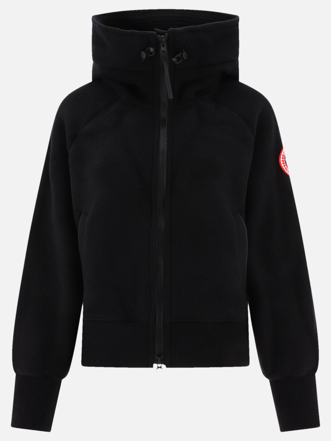 Bomber jackets 62% wool 17% lyocell 13% polyester 4% nylon 4% other fibers  Black - Canada Goose Women | PDP | VIETTI Online Store | thumbnail