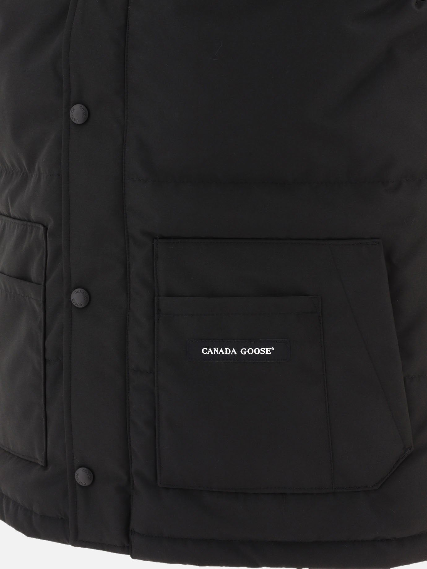 Vest jackets 84% polyester 16% cotton - Padding: down and feathers  Black - Canada Goose Men | PDP | VIETTI Online Store | thumbnail_4