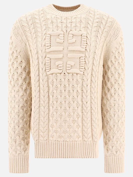 Crewneck sweaters 88% cotton 12% polyamide  Beige - Givenchy Men | PLP | VIETTI Online Store 
