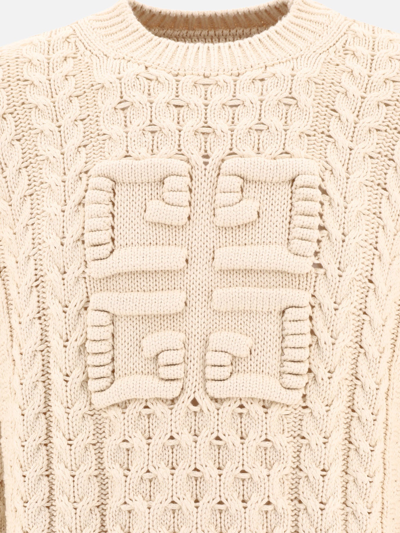 Crewneck sweaters 88% cotton 12% polyamide  Beige - Givenchy Men | PDP | VIETTI Online Store | Zoom-Modal_3
