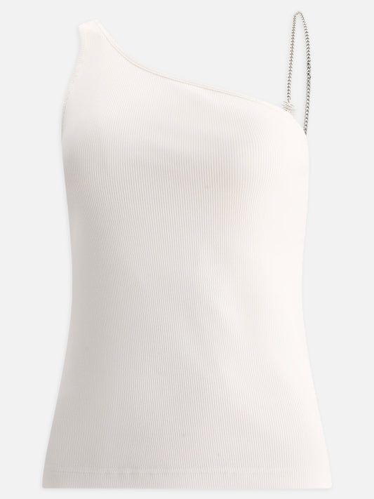 Asymmetric top with chain detail