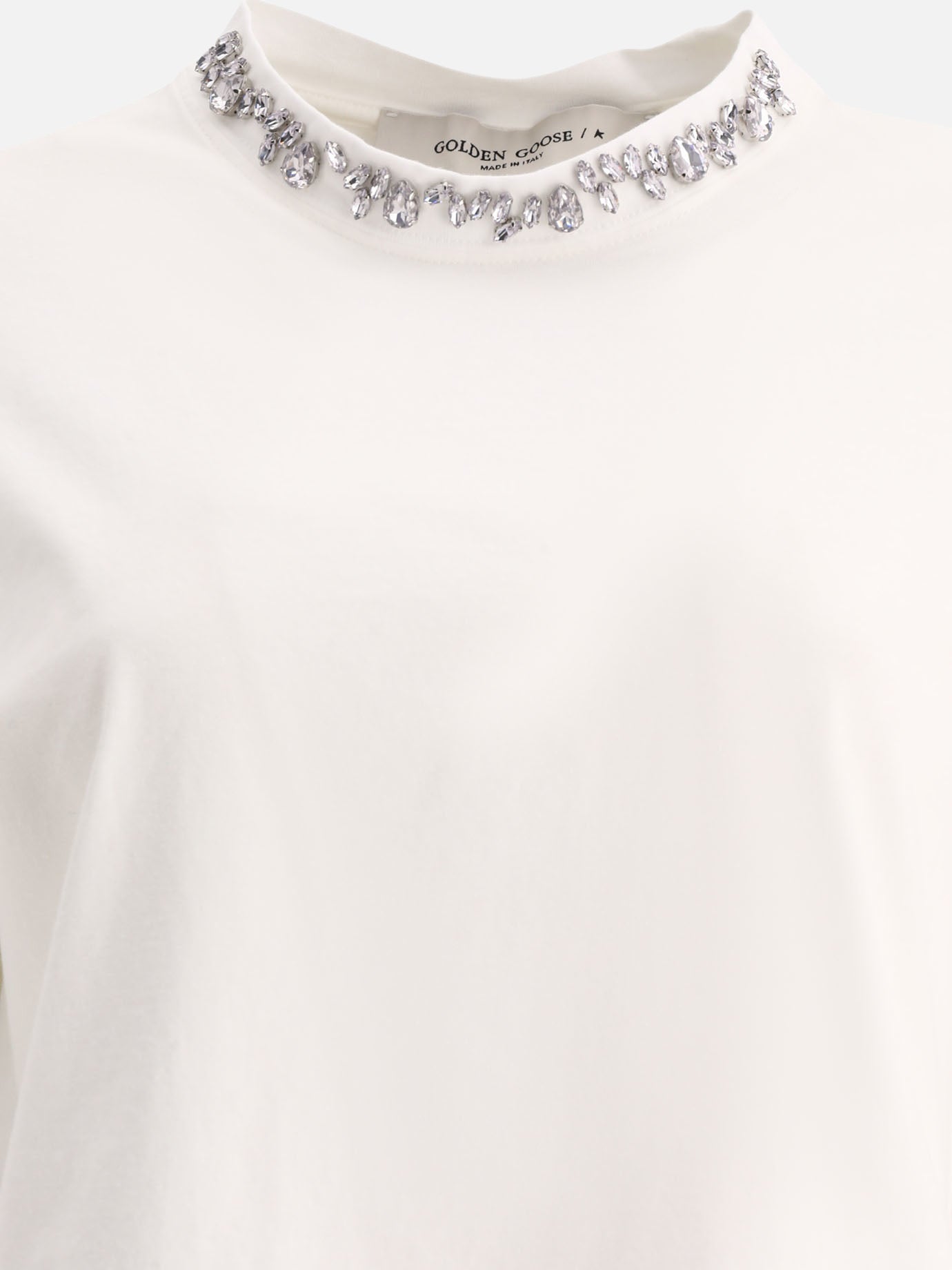 Crewneck t-shirts 100% cotton  White - Golden Goose Women | PDP | VIETTI Online Store | Zoom-Modal_3

