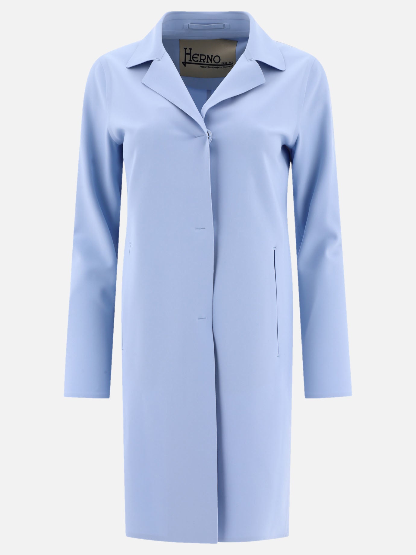 Raincoats & Trench coats 75% polyamide 25% elastane  Light blue - Herno Women | PDP | VIETTI Online Store | thumbnail