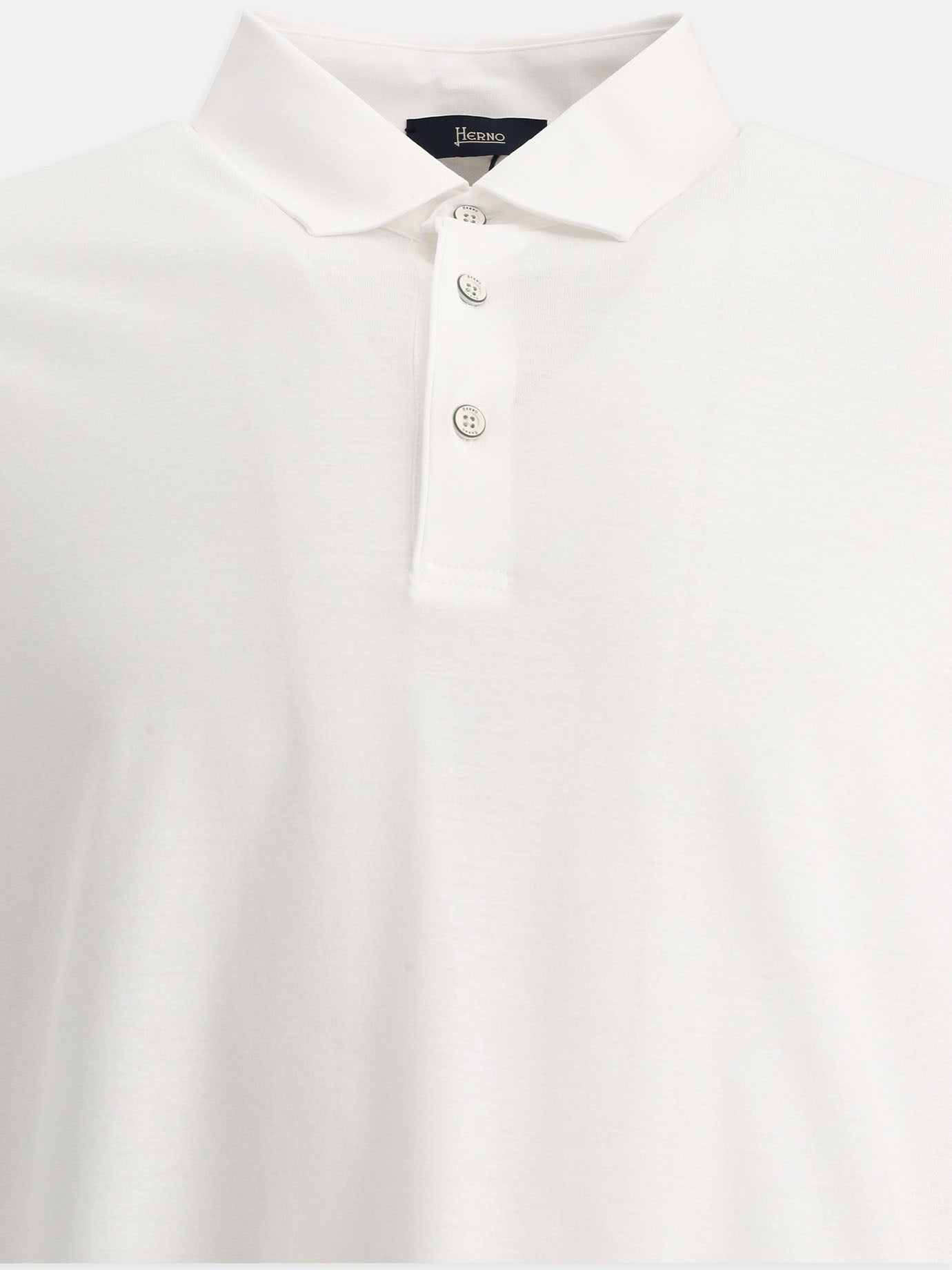 Crêpe jersey polo shirt