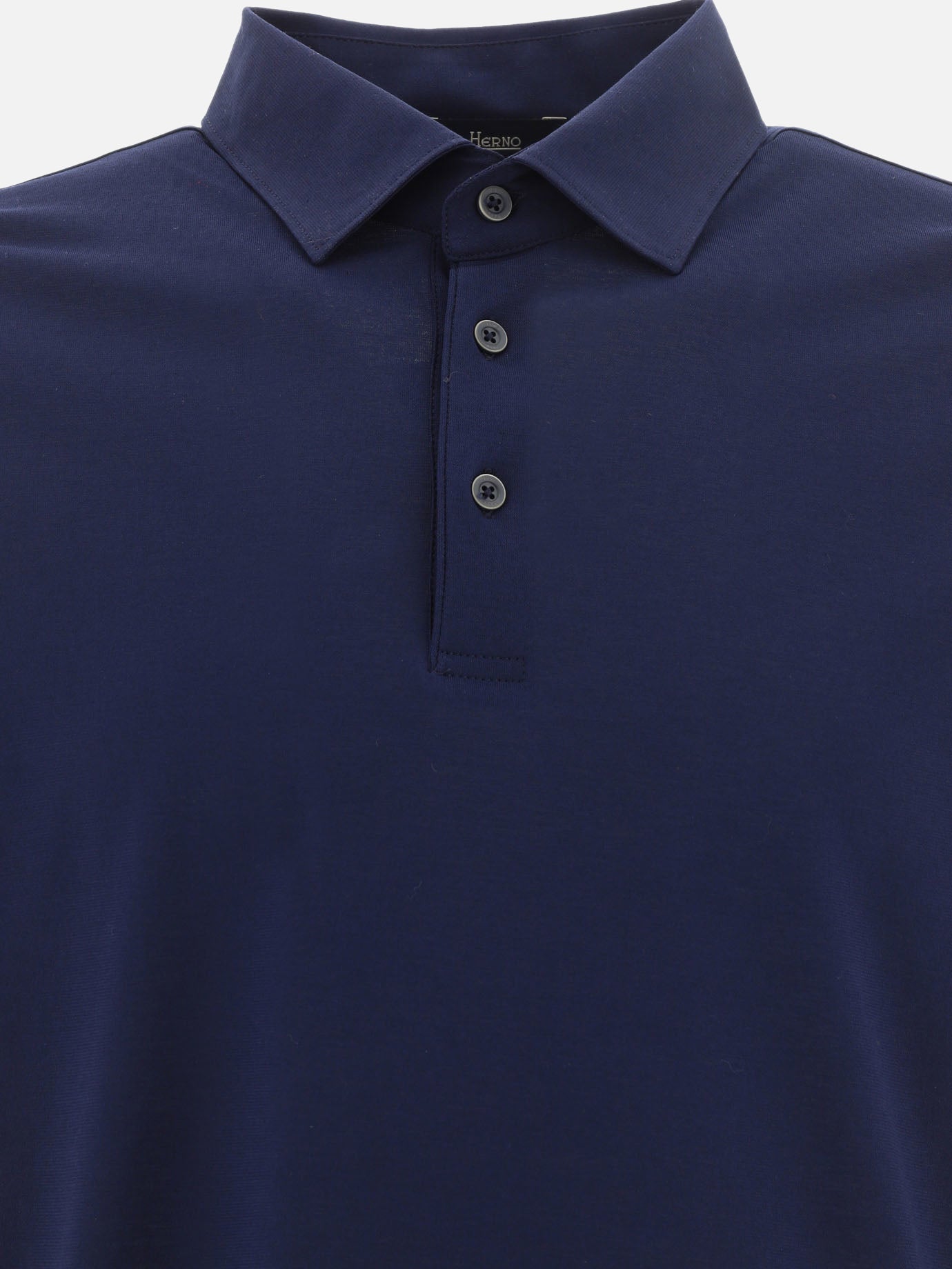 Crêpe jersey polo shirt