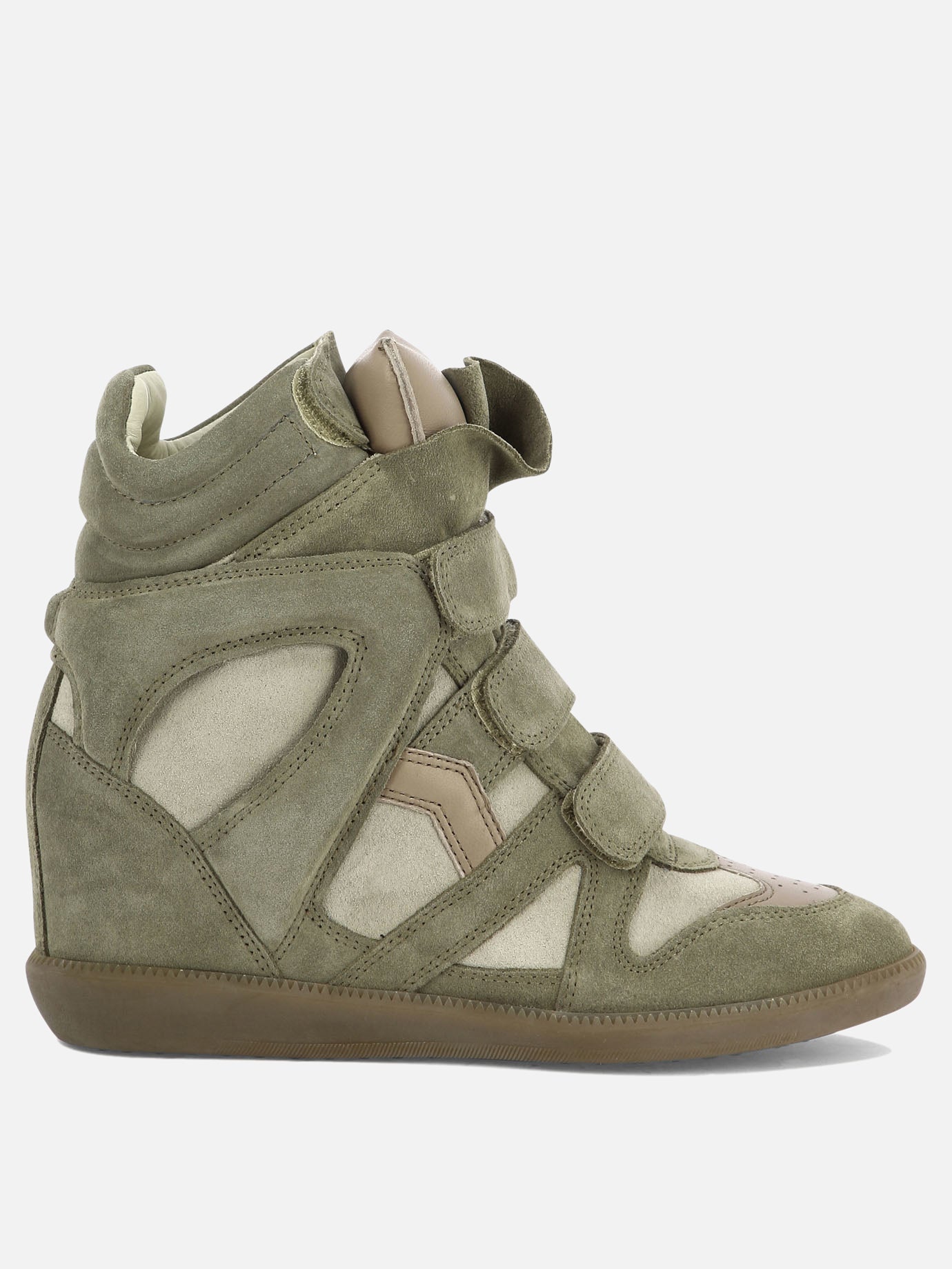 High top sneakers 100% suede - 100% rubber  Green - Isabel Marant Women | PDP | VIETTI Online Store | Zoom-Modal
