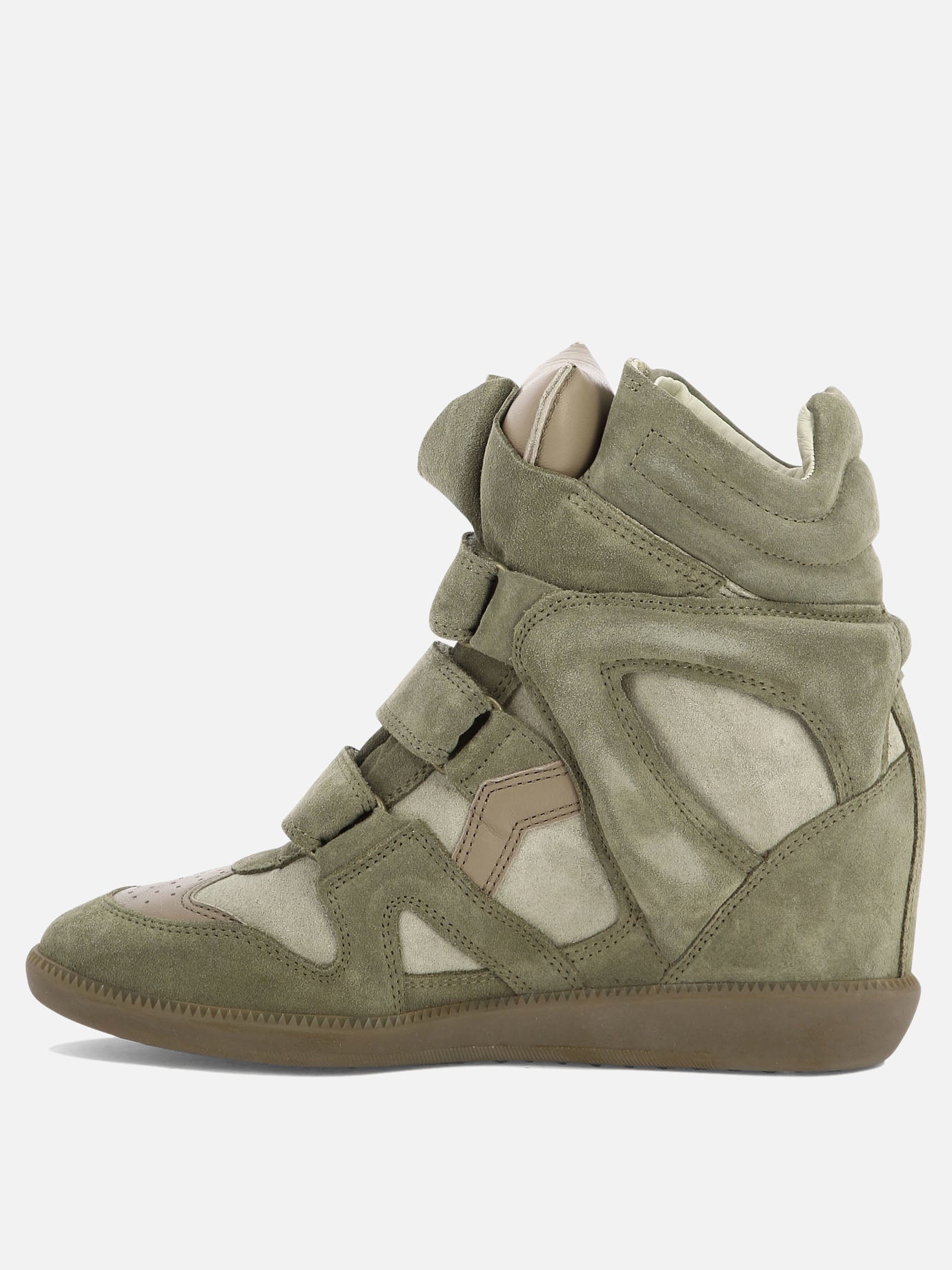 High top sneakers 100% suede - 100% rubber  Green - Isabel Marant Women | PDP | VIETTI Online Store | Zoom-Modal_3

