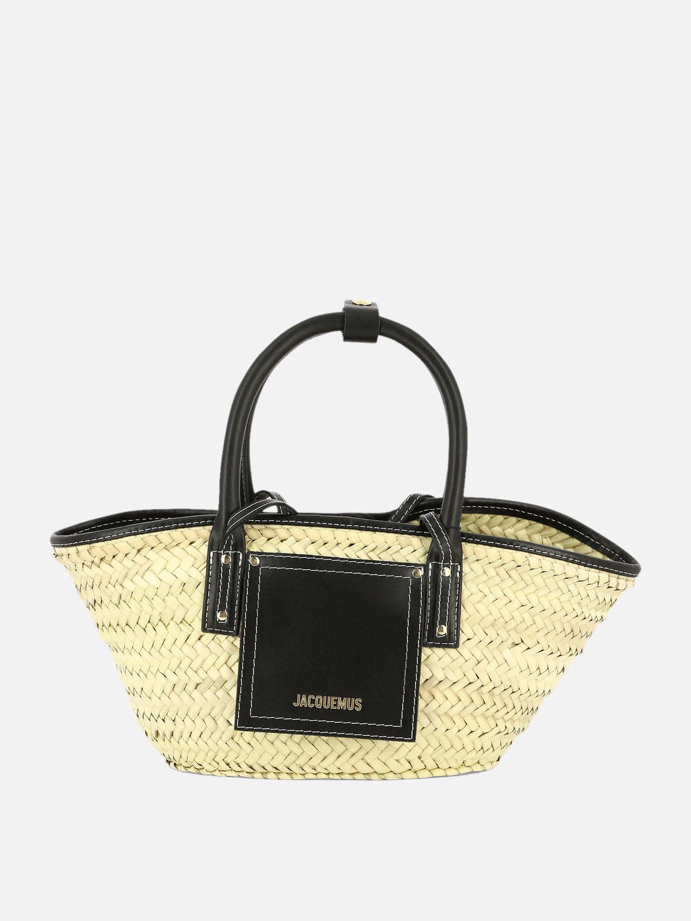 Medium bags 100% palm leaves  Black - Jacquemus Women | PDP | VIETTI Online Store | Zoom-Modal
