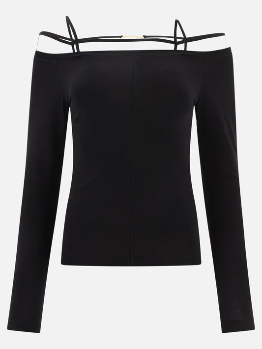 Round neck t-shirts 233JS165  Black - Jacquemus Women | PLP | VIETTI Online Store 
