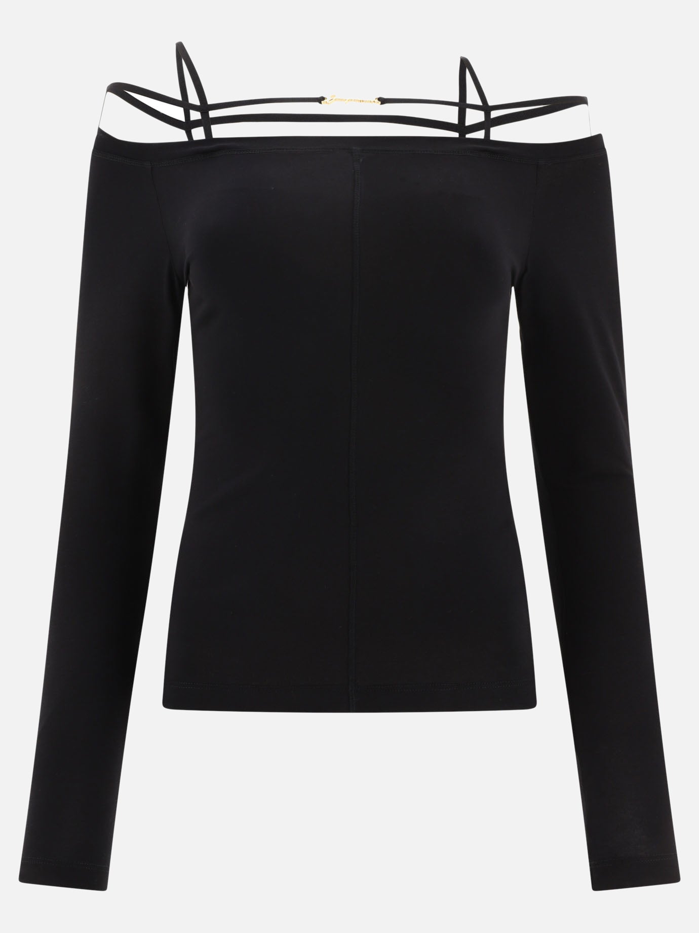 Round neck t-shirts 233JS165  Black - Jacquemus Women | PDP | VIETTI Online Store | thumbnail_2