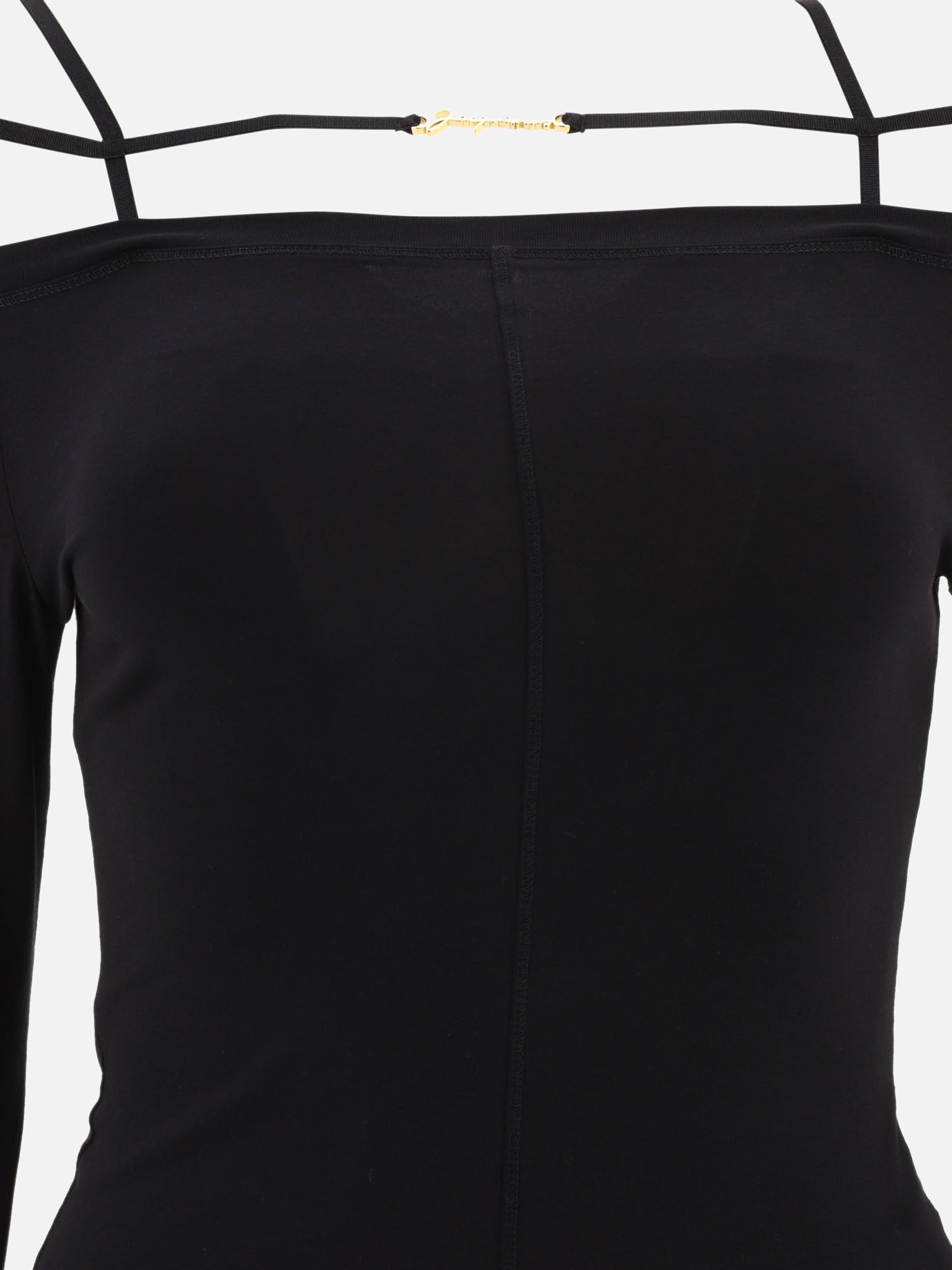 Round neck t-shirts 233JS165  Black - Jacquemus Women | PDP | VIETTI Online Store | thumbnail_3
