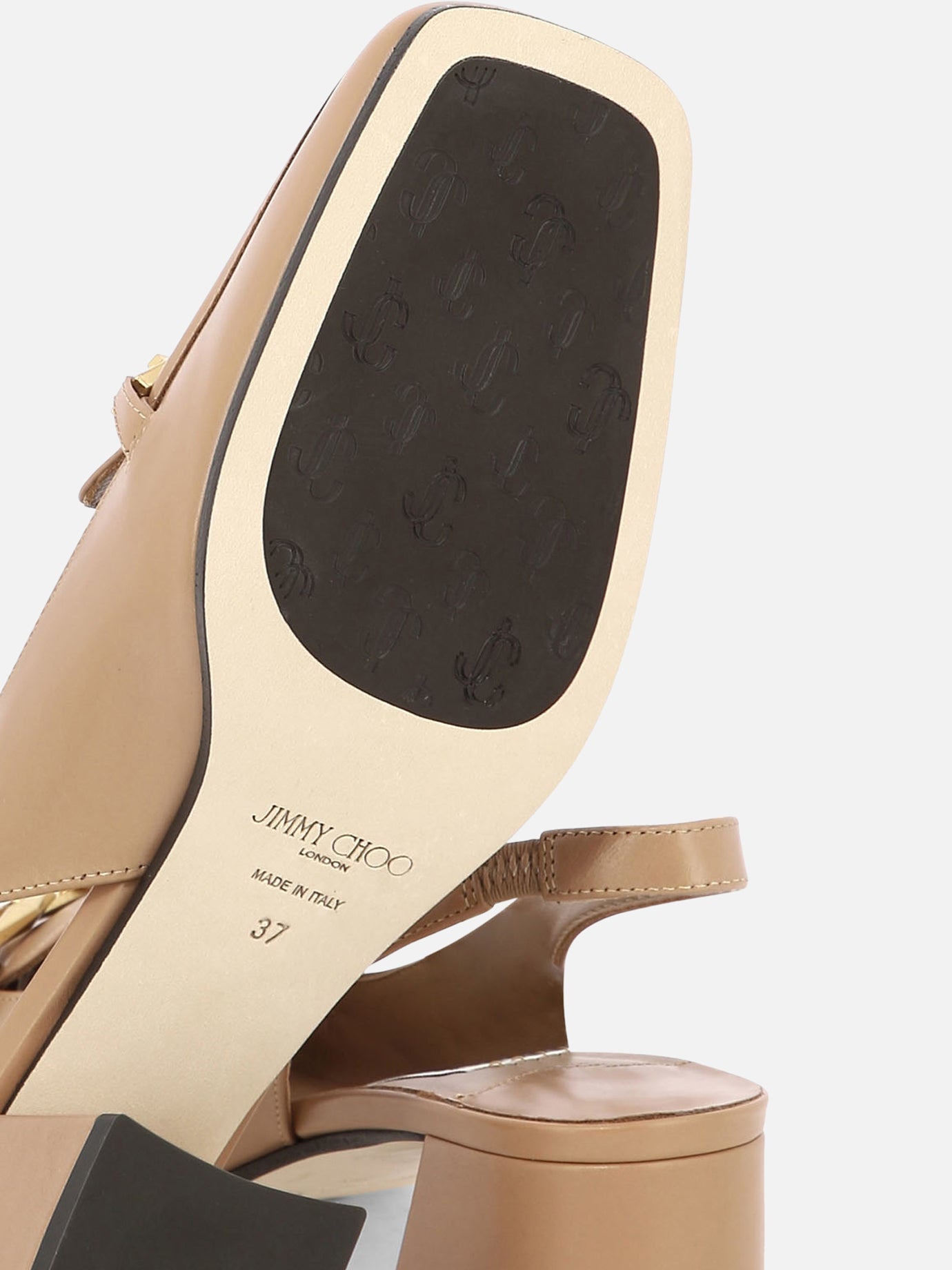 Slingbacks 100% leather - 20% leather - 80% rubber  Beige - Jimmy Choo Women | PDP | VIETTI Online Store | thumbnail_5