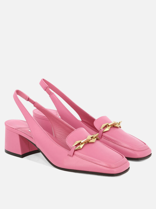 Slingbacks 100% leather - 50% leather 50% rubber-  Pink - Jimmy Choo Women | PLP | VIETTI Online Store | 2
