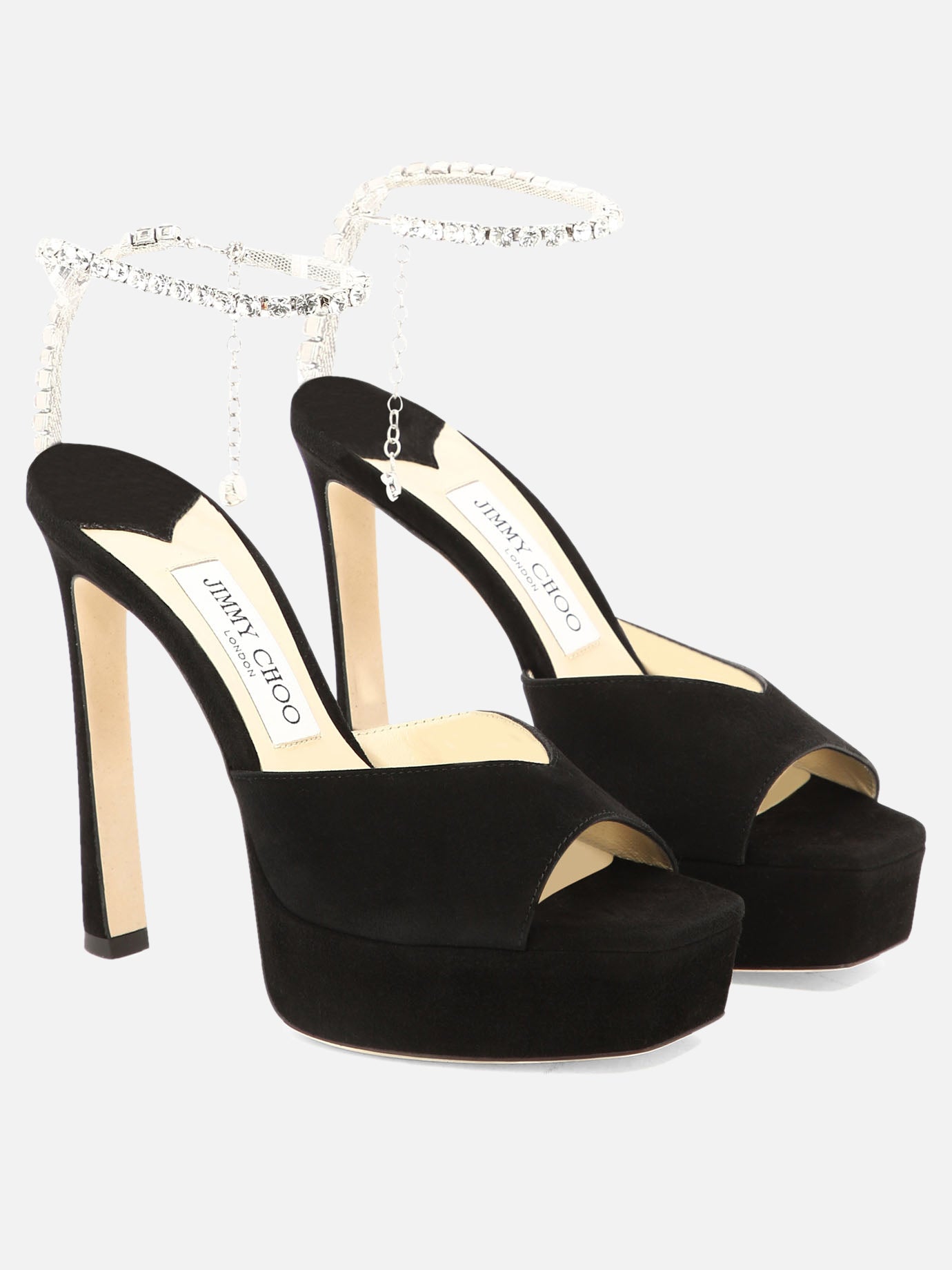 Heeled sandals 100% leather - 100% leather  Black - Jimmy Choo Women | PDP | VIETTI Online Store | Zoom-Modal_2
