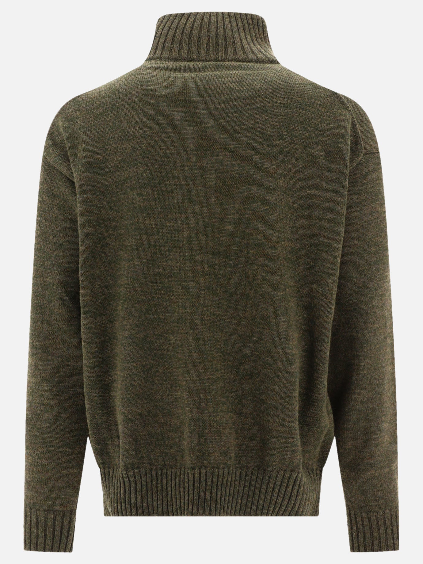 KAPITAL "8G" half-zip sweater Green