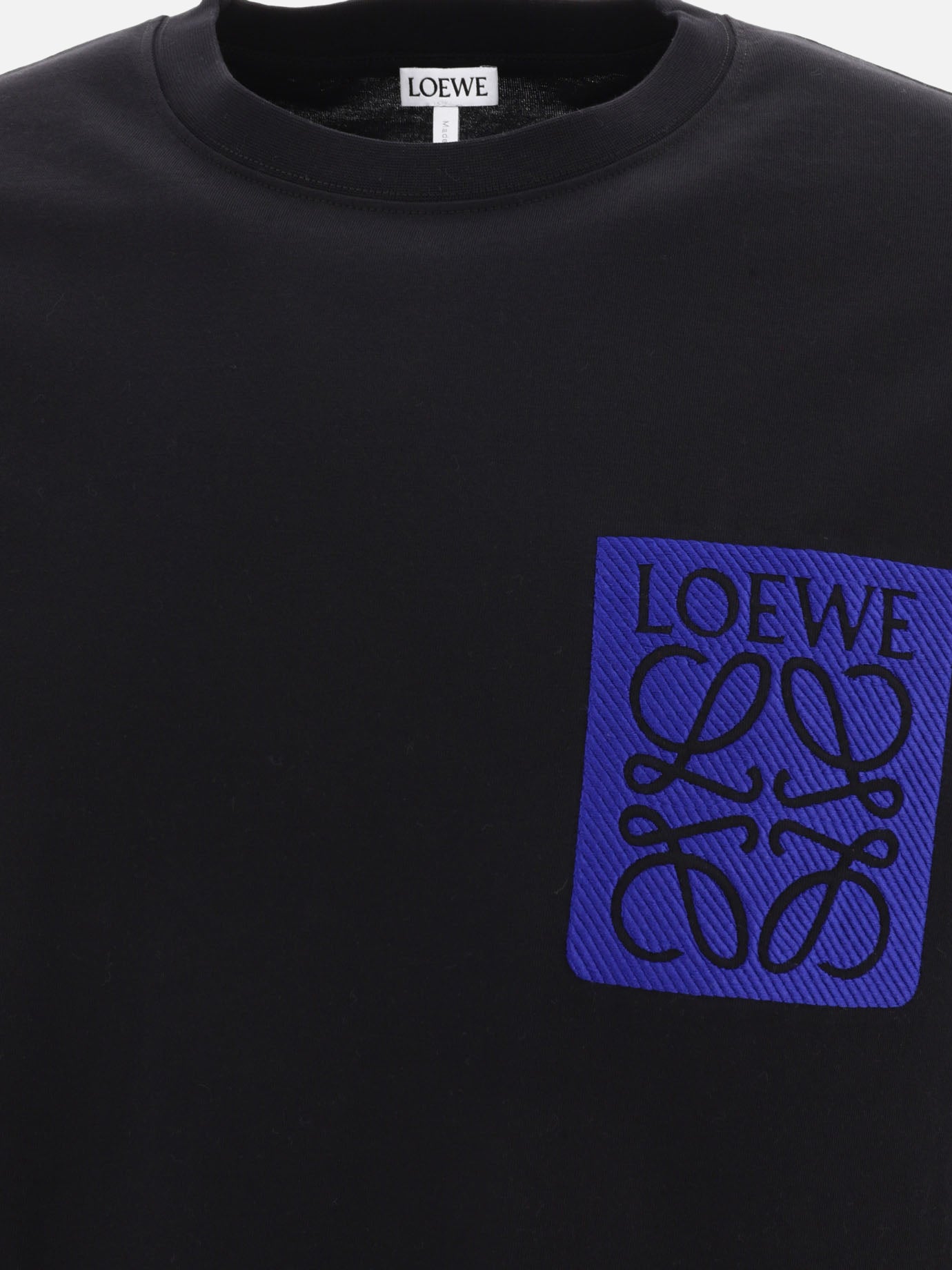 Crewneck t-shirts 90% cotton 10% polyester  Black - Loewe Men | PDP | VIETTI Online Store | Zoom-Modal_3
