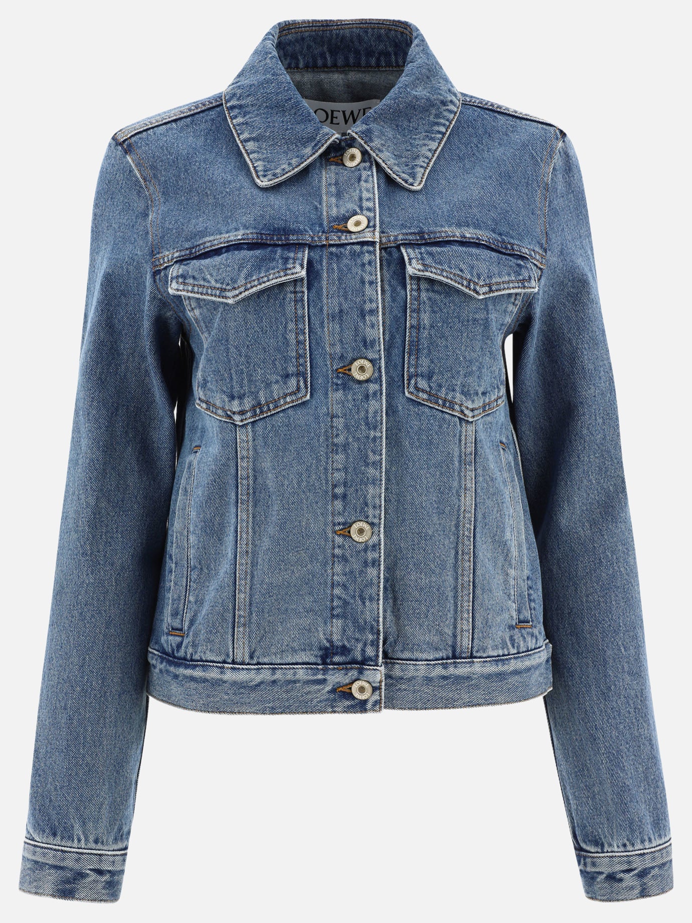 Denim jackets 100% cotton  Blue - Loewe Women | PDP | VIETTI Online Store | Zoom-Modal
