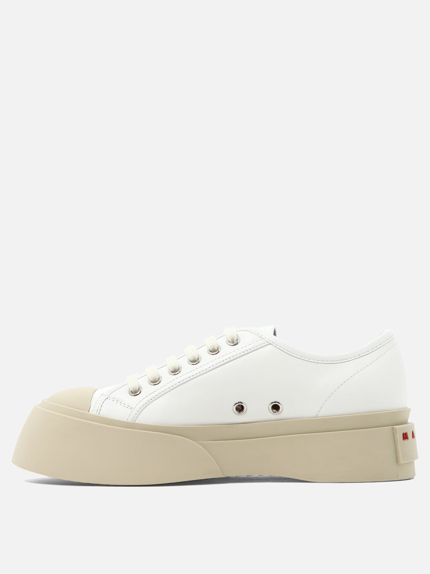 Low top sneakers 100% leather - 100% rubber  White - Marni Women | PDP | VIETTI Online Store | thumbnail_2