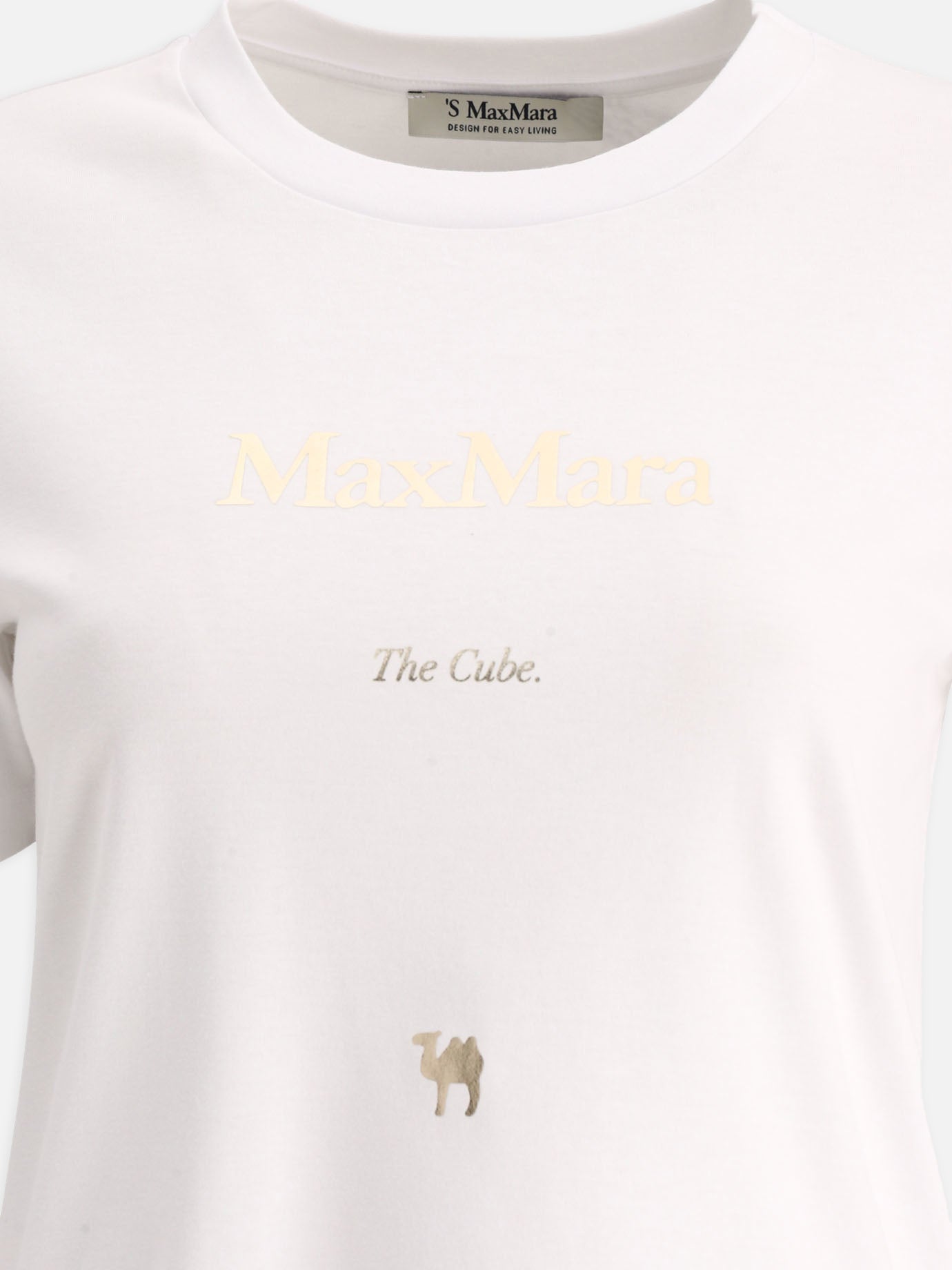 Crewneck t-shirts 100% cotton  White - Max Mara S Women | PDP | VIETTI Online Store | thumbnail_3