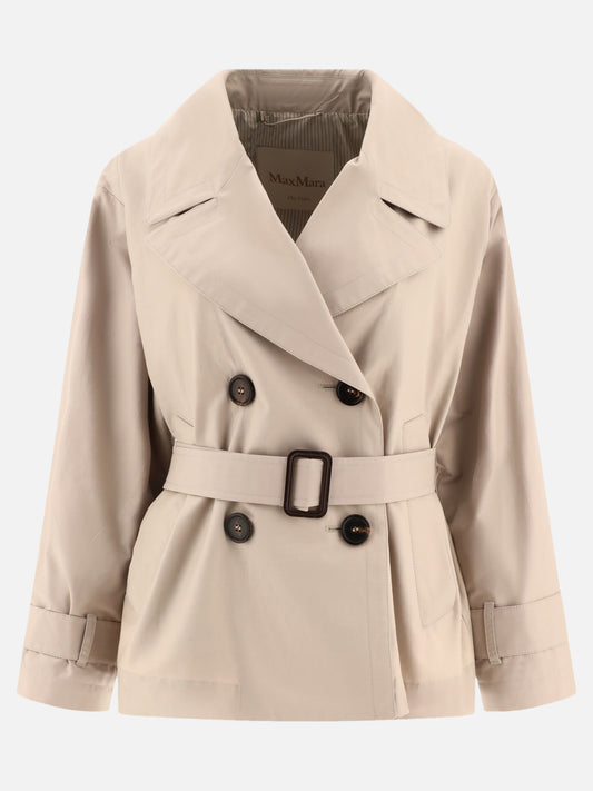 Double-breasted trench coat