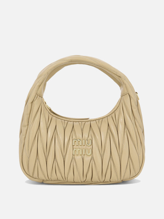 Small bags 100% lamb leather  Beige - Miu Miu Women | PLP | VIETTI Online Store 
