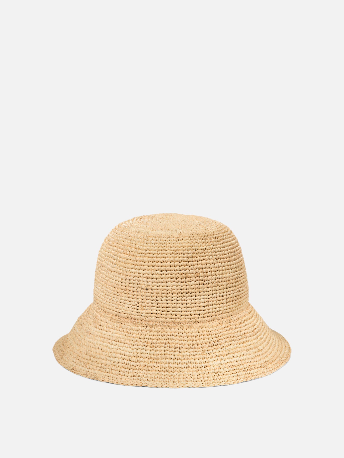 Woven fabric bucket hat