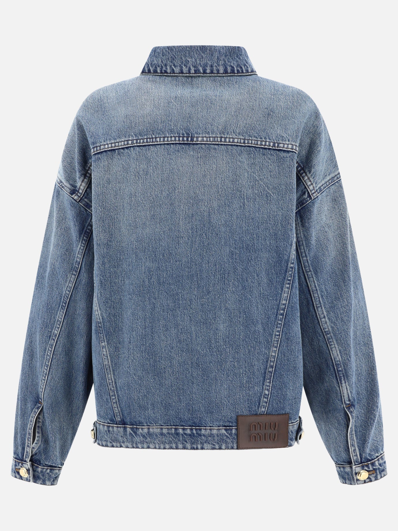 Denim jackets 100% cotton  Light blue - Miu Miu Women | PDP | VIETTI Online Store | thumbnail_2